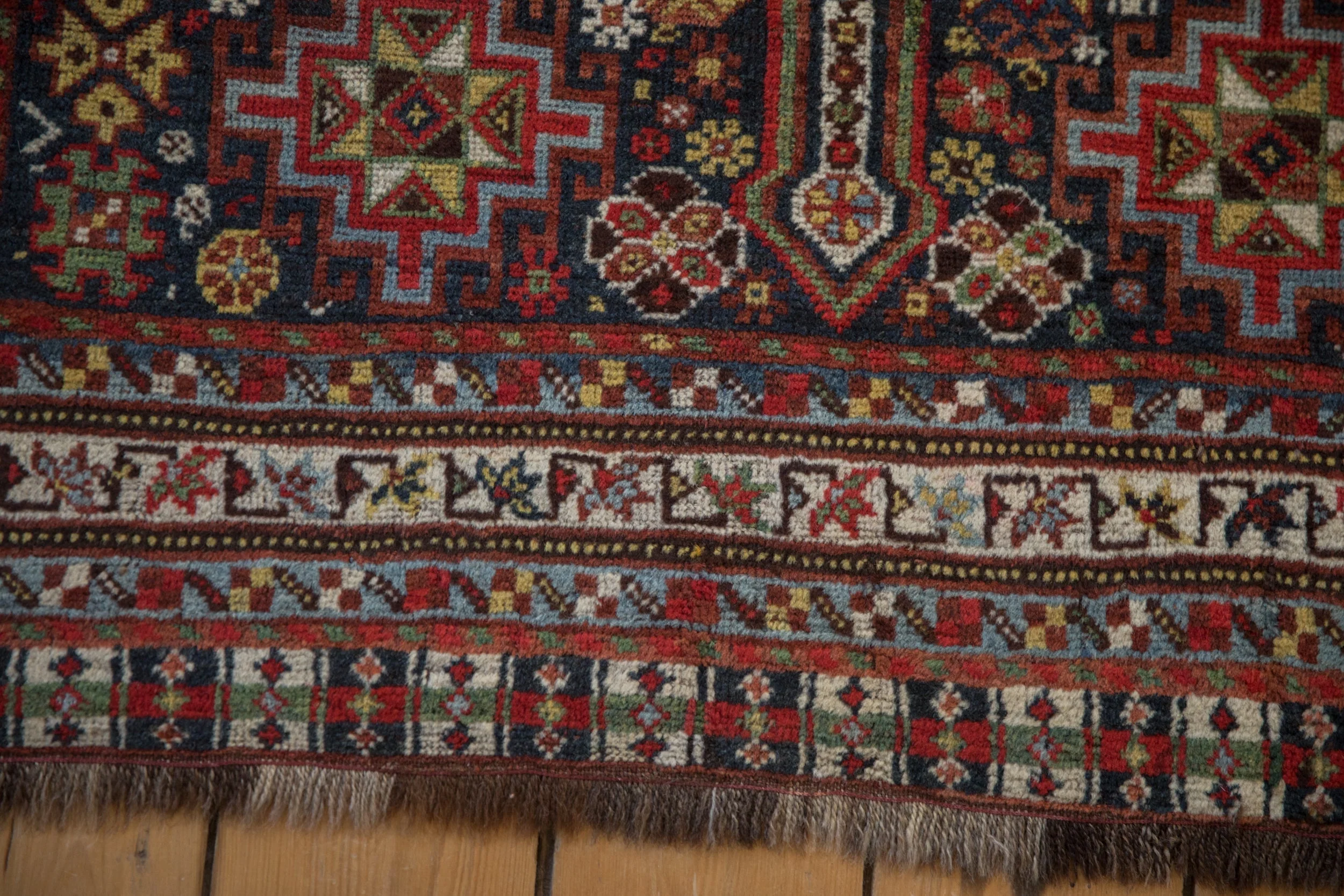 3.5x15 Antique Qashqai Rug Runner - Image 10