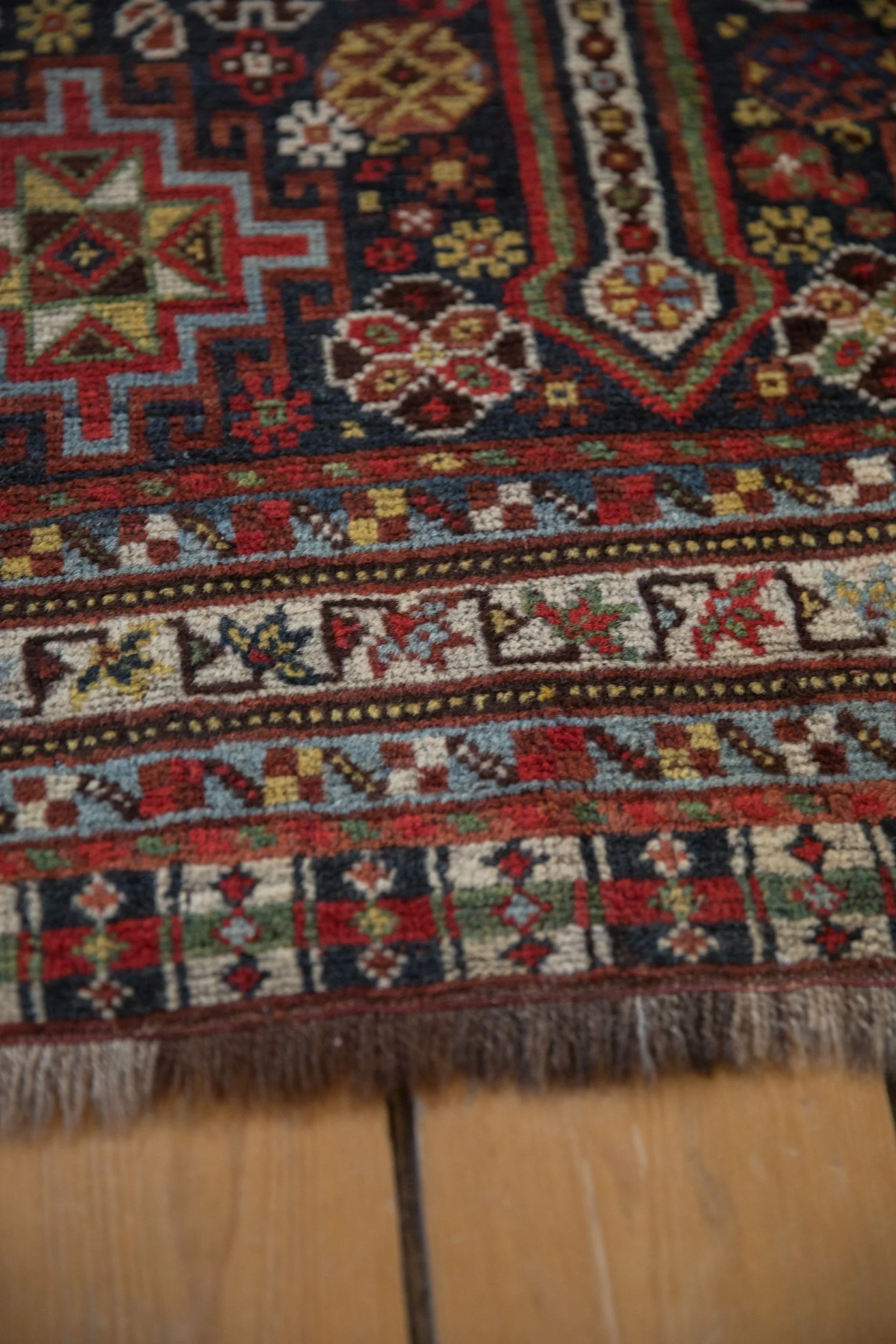 3.5x15 Antique Qashqai Rug Runner - Image 12
