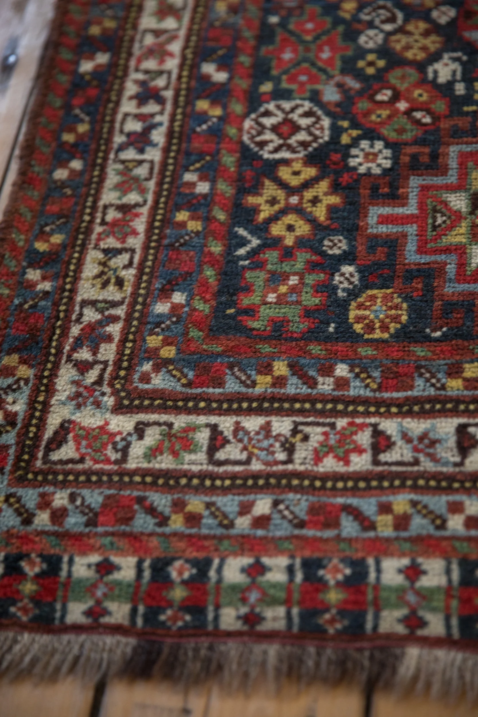 3.5x15 Antique Qashqai Rug Runner - Image 13