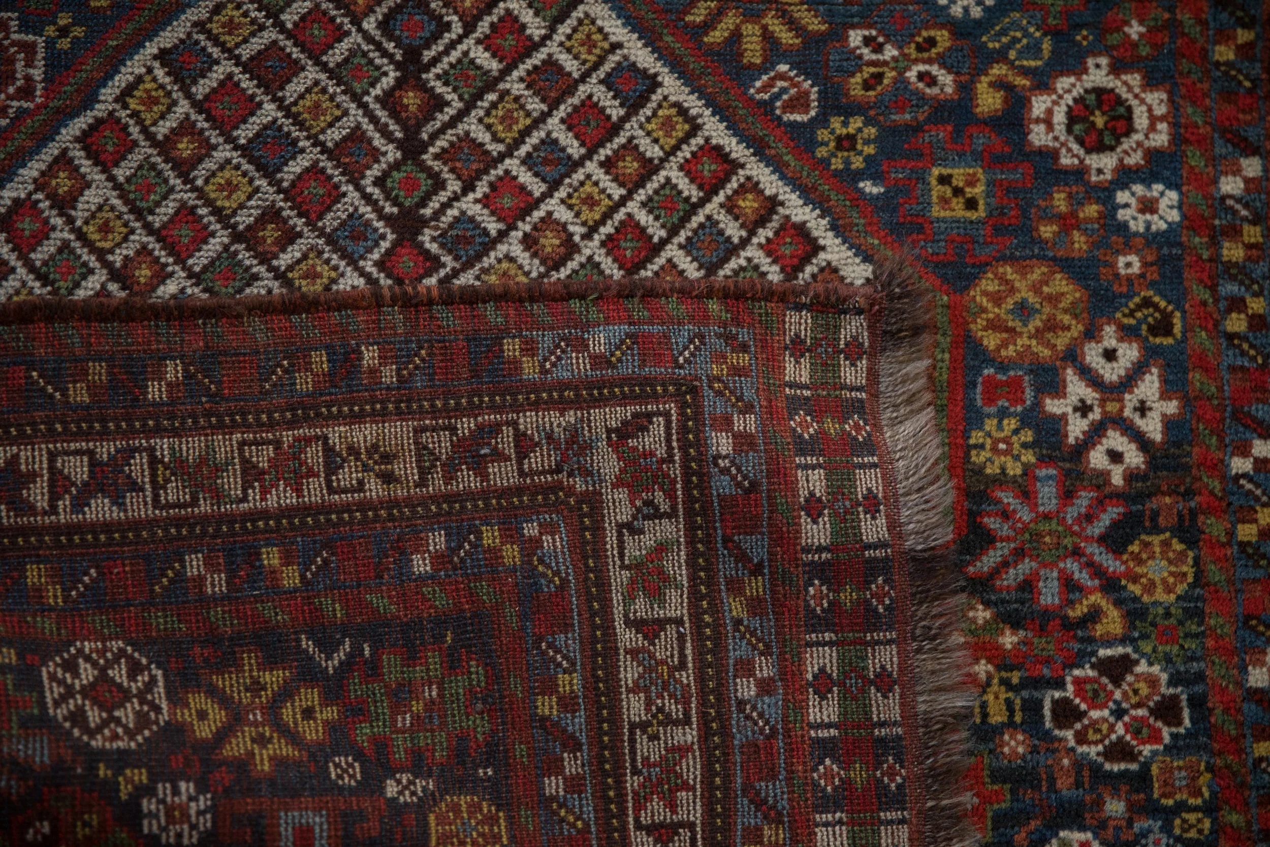 3.5x15 Antique Qashqai Rug Runner - Image 16