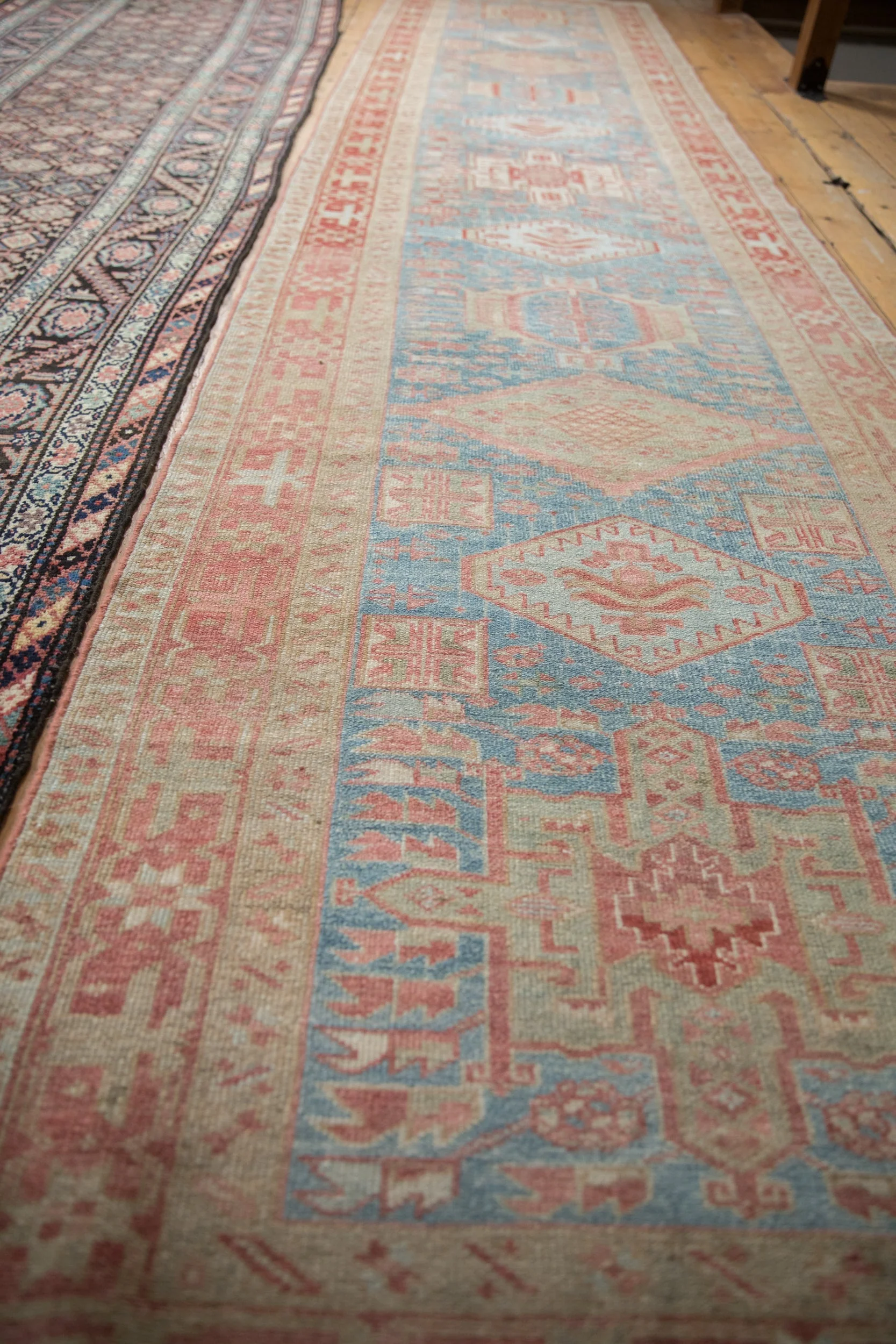 3.5x15 Vintage Distressed Karaja Rug Runner - Image 11
