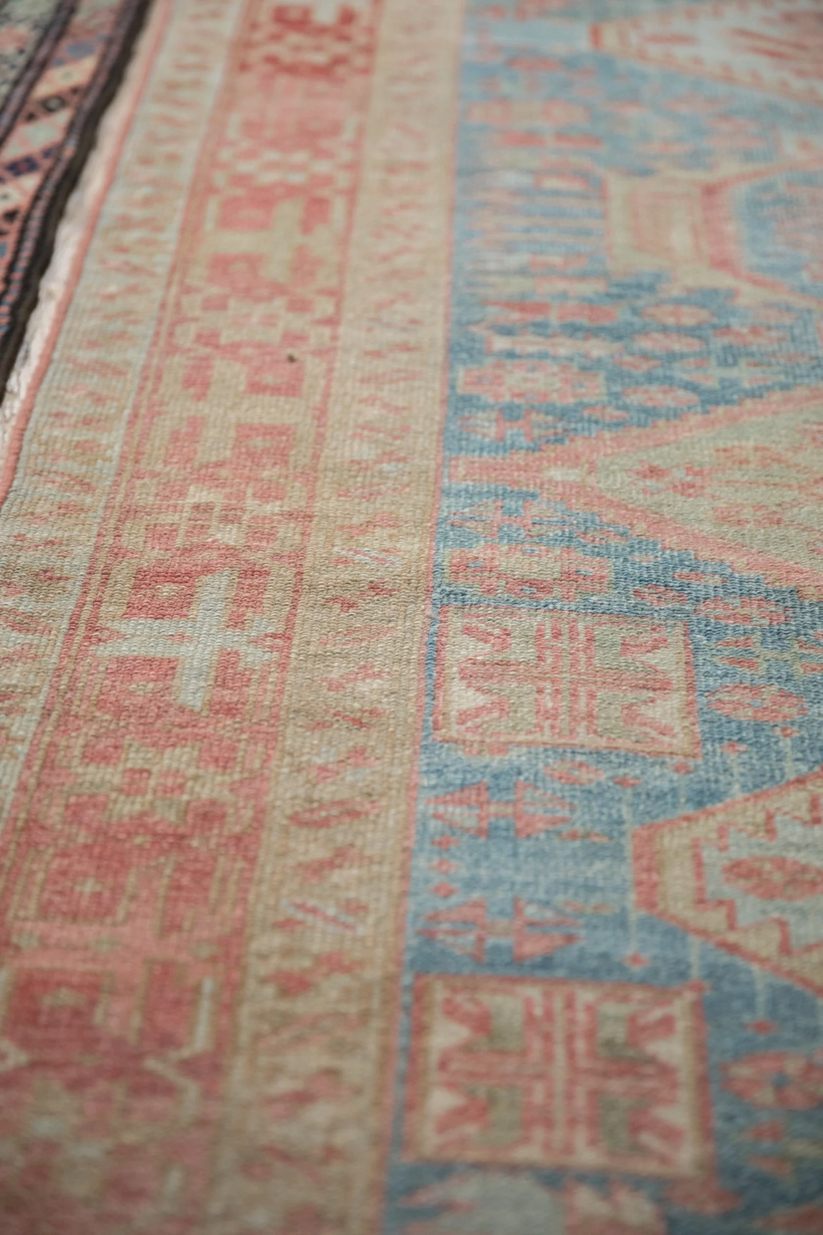 3.5x15 Vintage Distressed Karaja Rug Runner - Image 12
