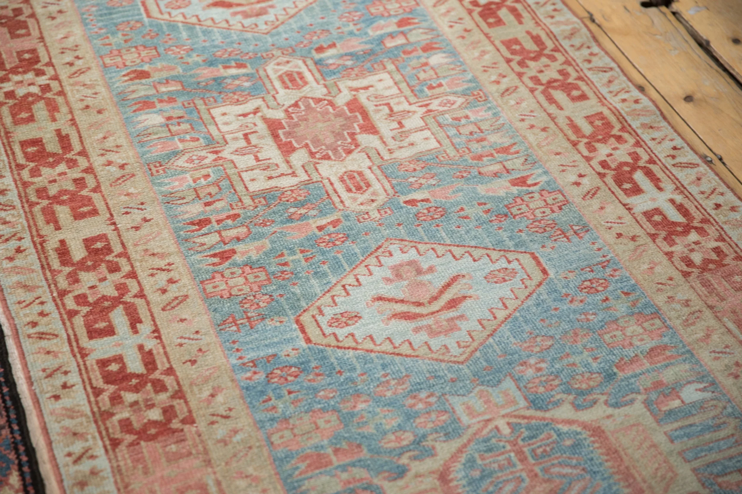 3.5x15 Vintage Distressed Karaja Rug Runner - Image 13