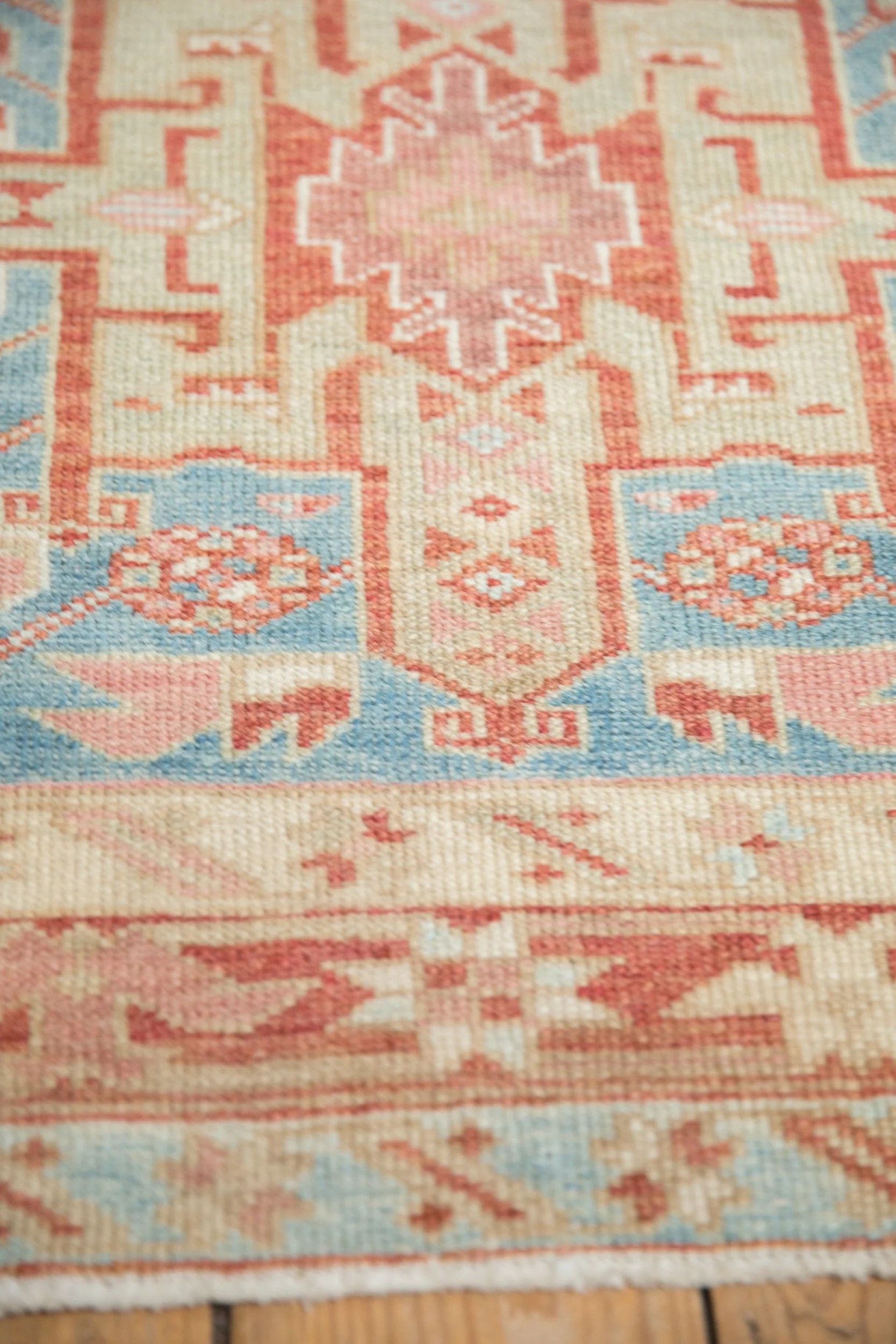 3.5x15 Vintage Distressed Karaja Rug Runner - Image 7