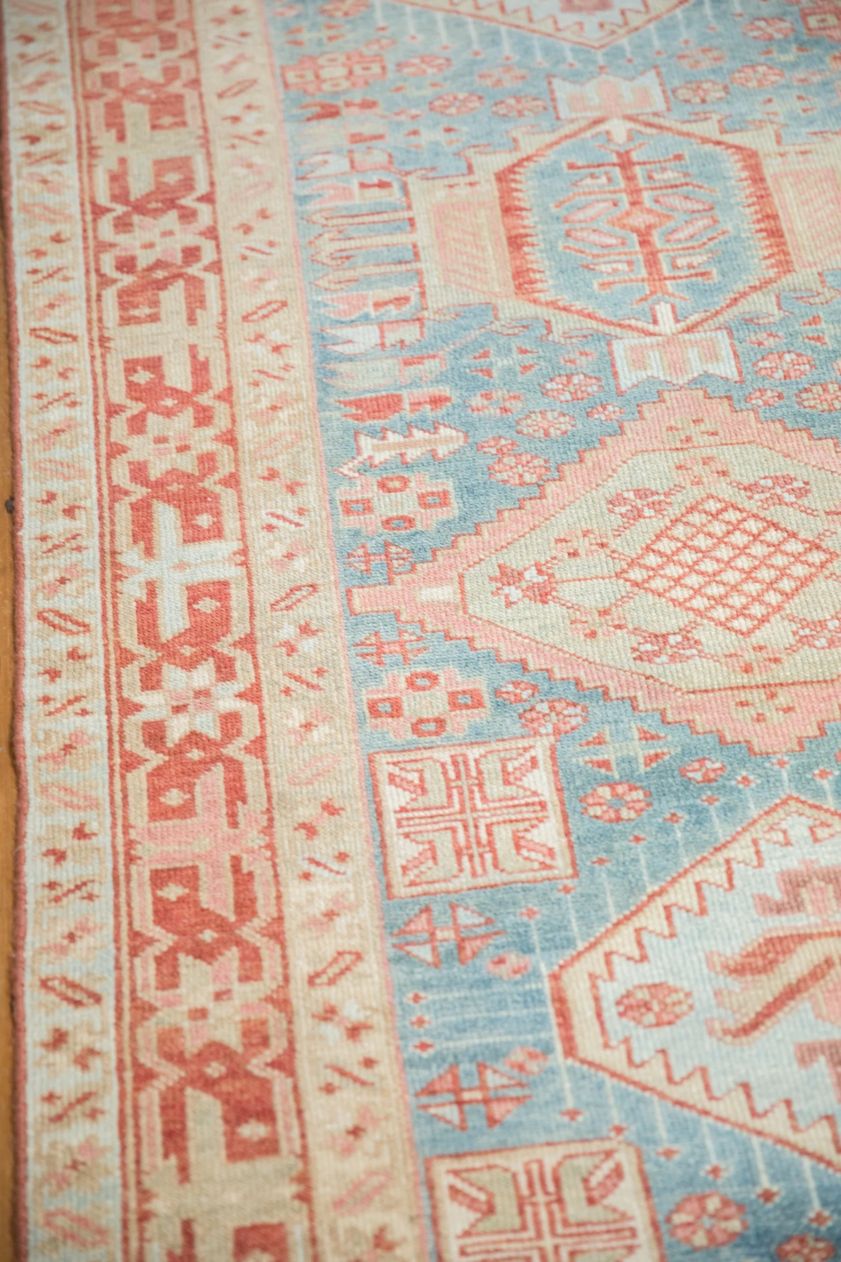 3.5x15 Vintage Distressed Karaja Rug Runner - Image 8