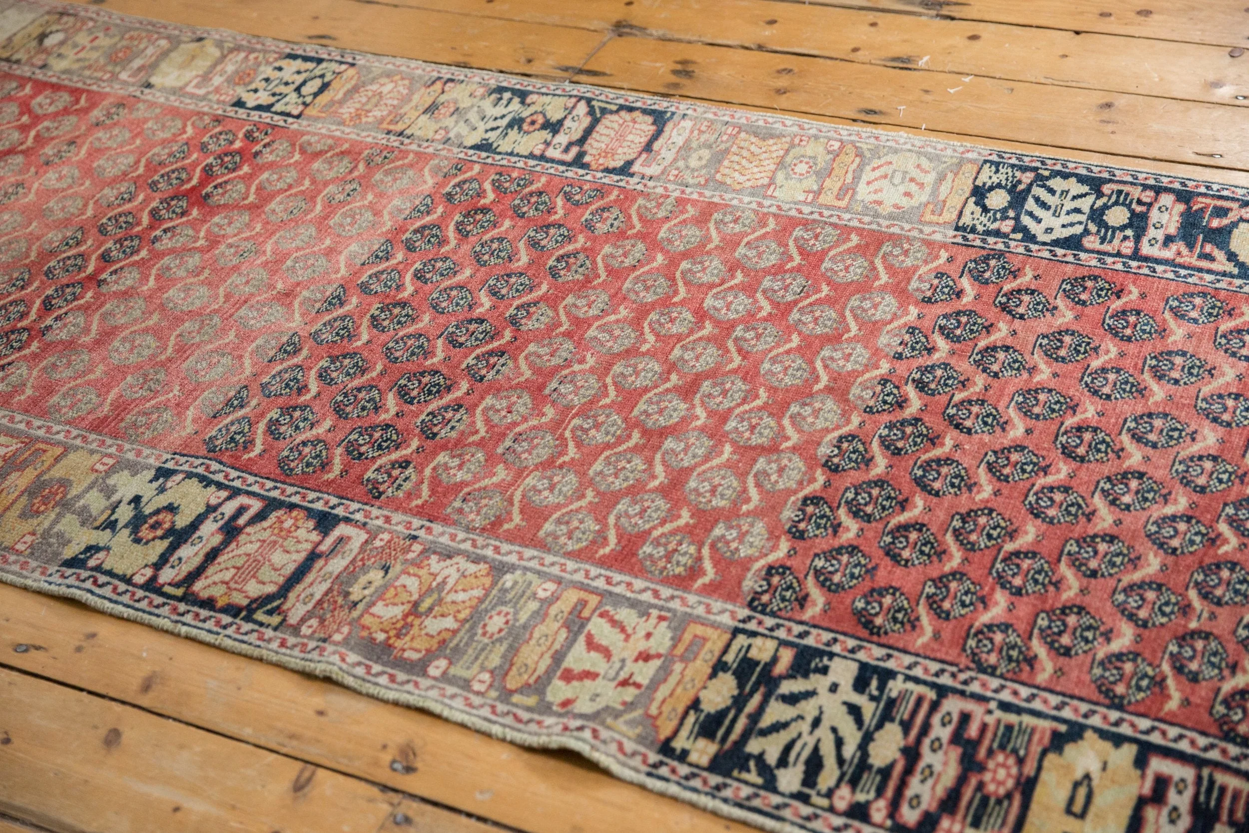 3.5x15 Vintage Distressed Oushak Rug Runner - Image 10