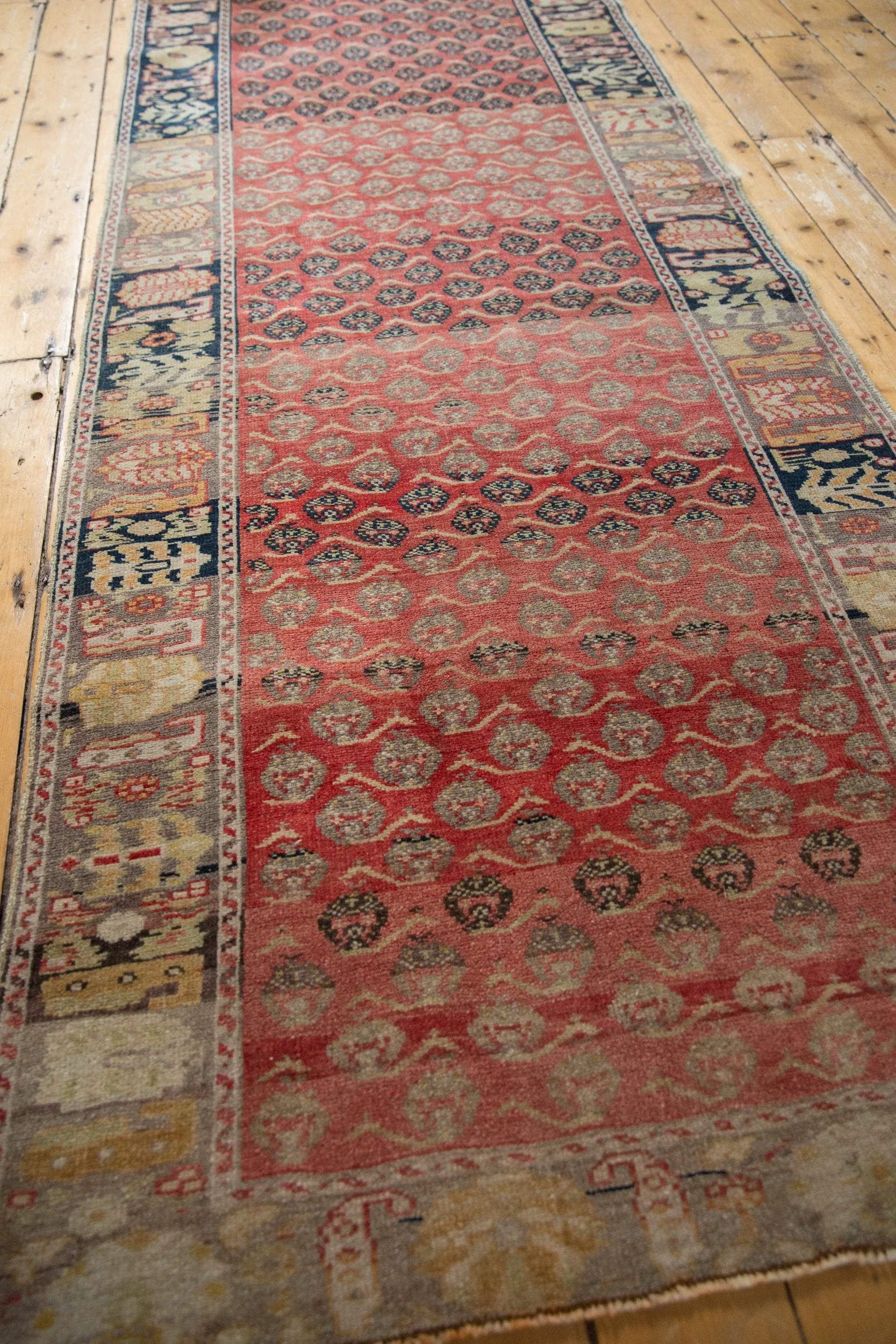 3.5x15 Vintage Distressed Oushak Rug Runner - Image 3