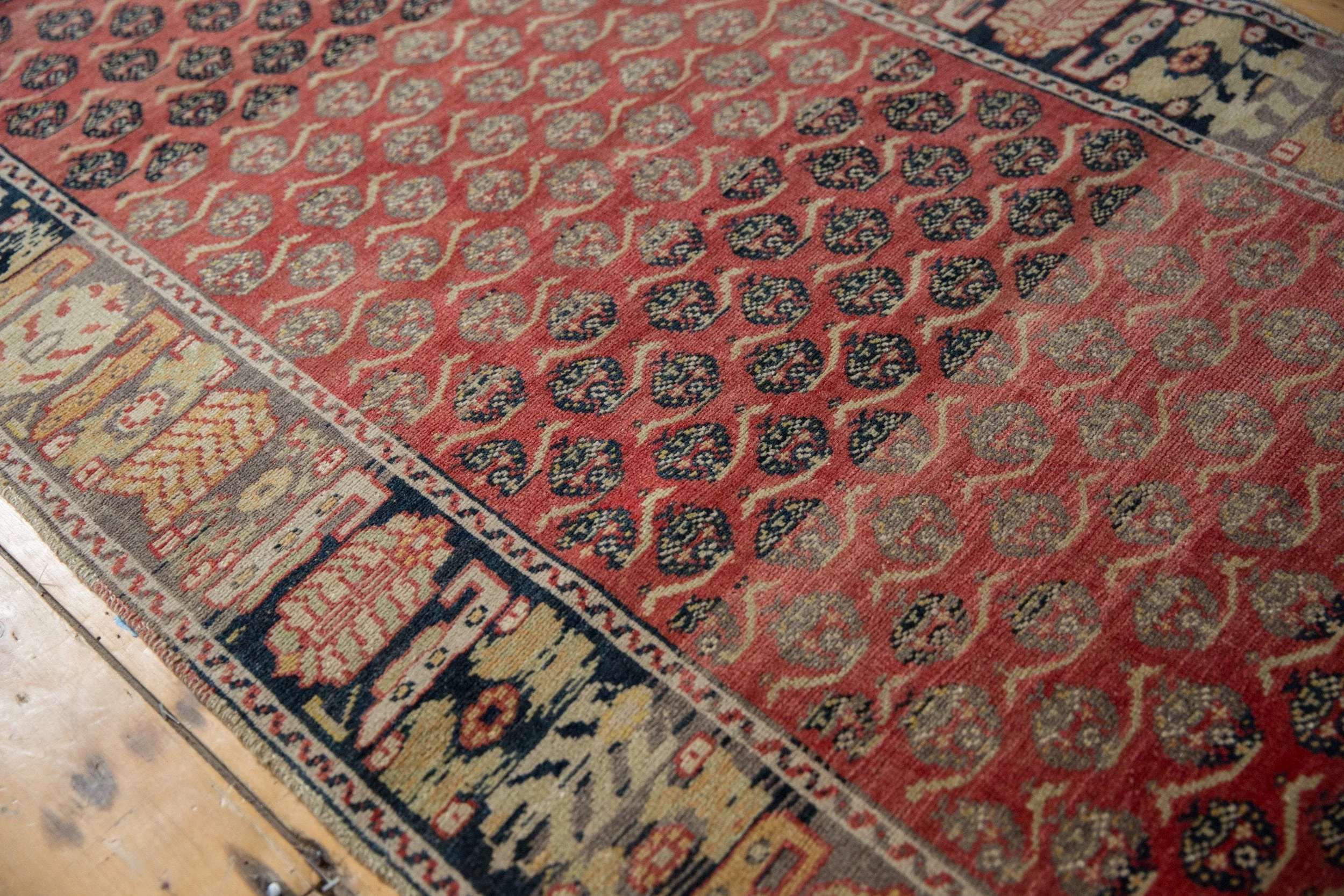3.5x15 Vintage Distressed Oushak Rug Runner - Image 4