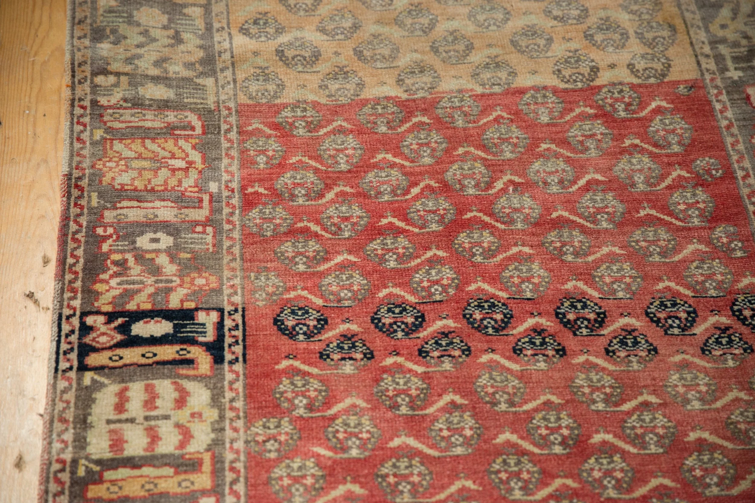 3.5x15 Vintage Distressed Oushak Rug Runner - Image 5