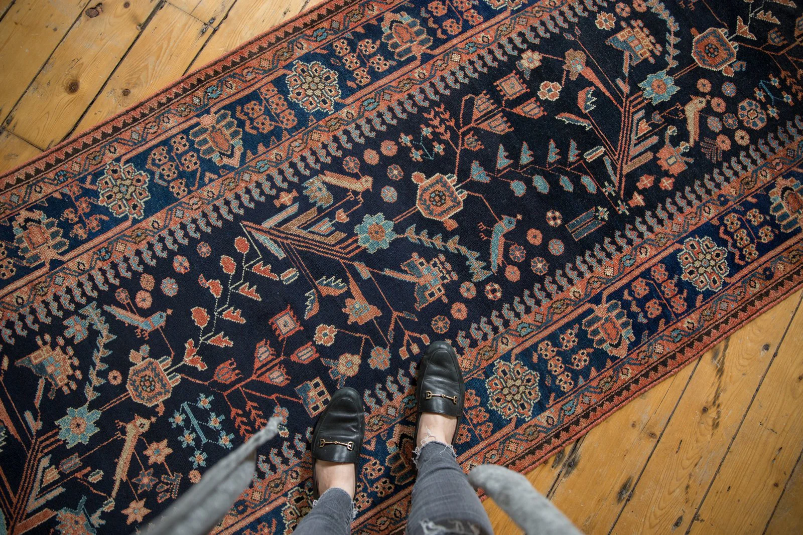 3.5x15 Vintage Mehreban Rug Runner - Image 2