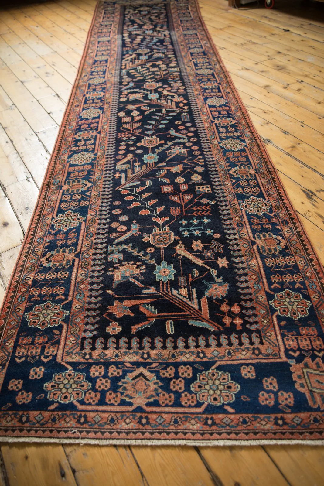 3.5x15 Vintage Mehreban Rug Runner - Image 4