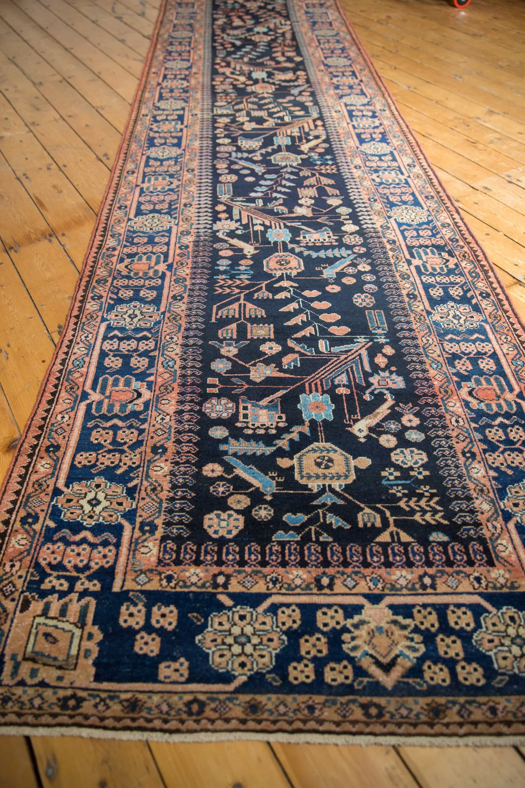 3.5x15 Vintage Mehreban Rug Runner - Image 9