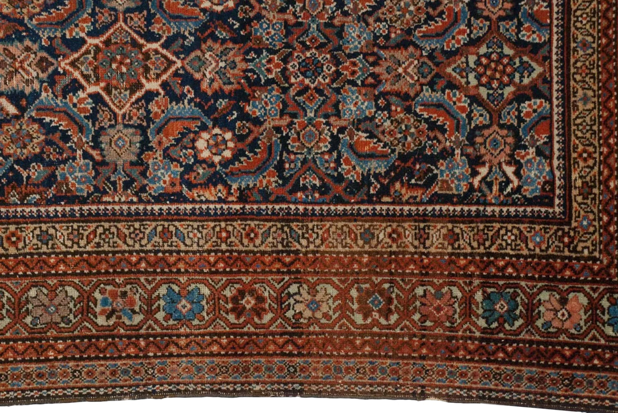 3.5x16.5 Antique Fereghan Rug Runner - Image 3