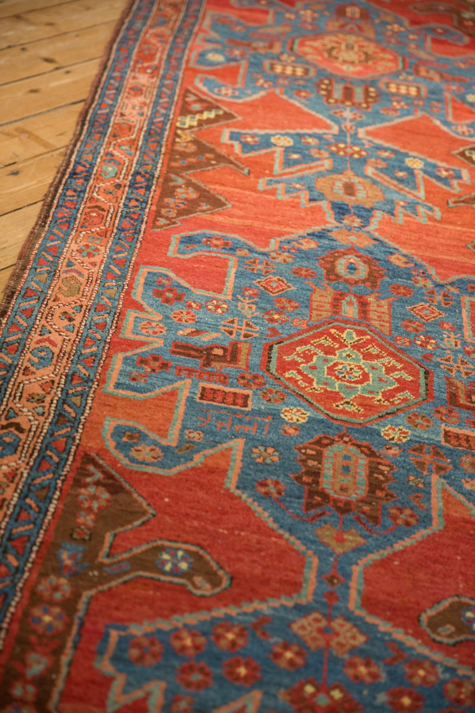 3.5x16.5 Antique Heriz Rug Runner - Image 5