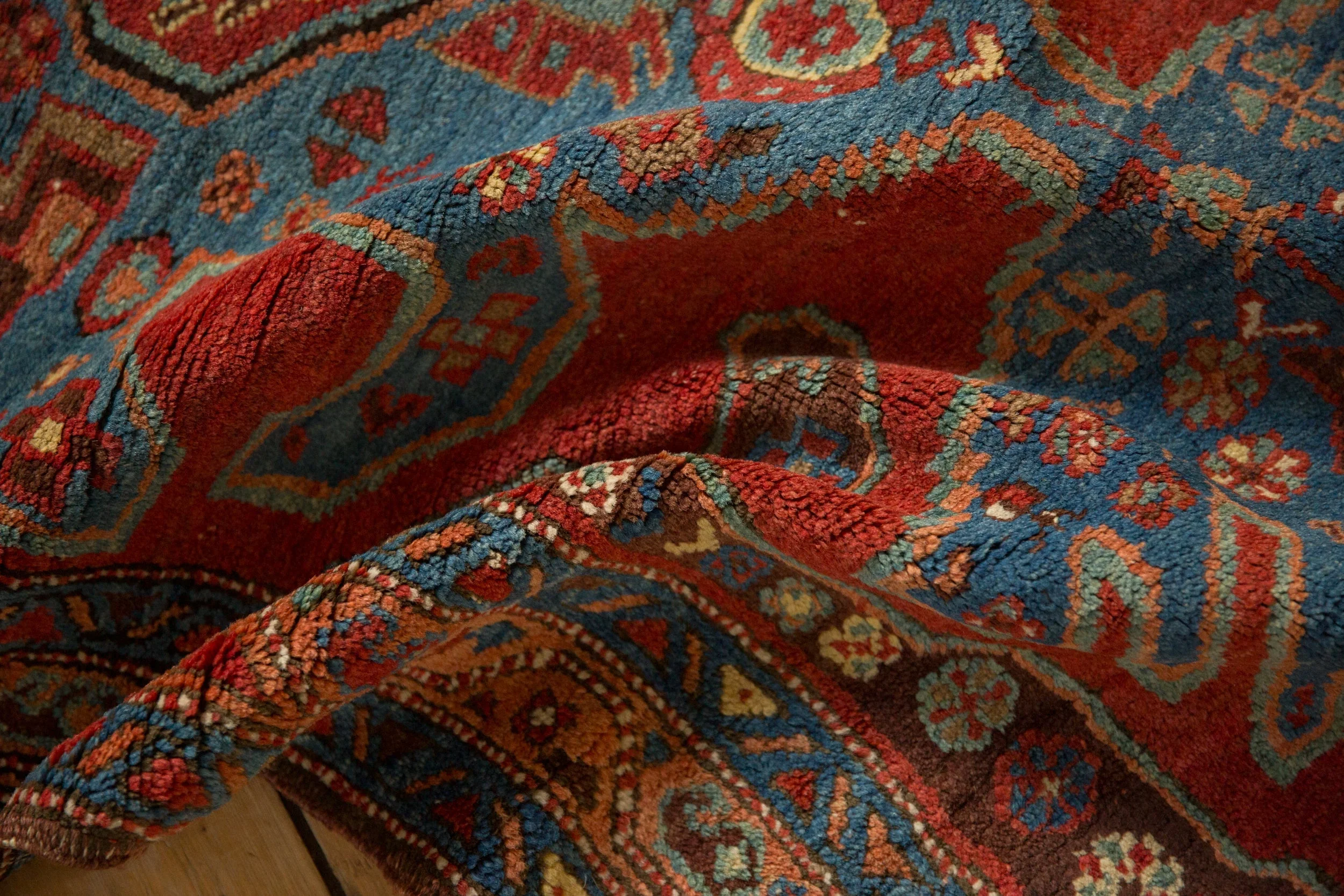 3.5x16.5 Antique Heriz Rug Runner - Image 7