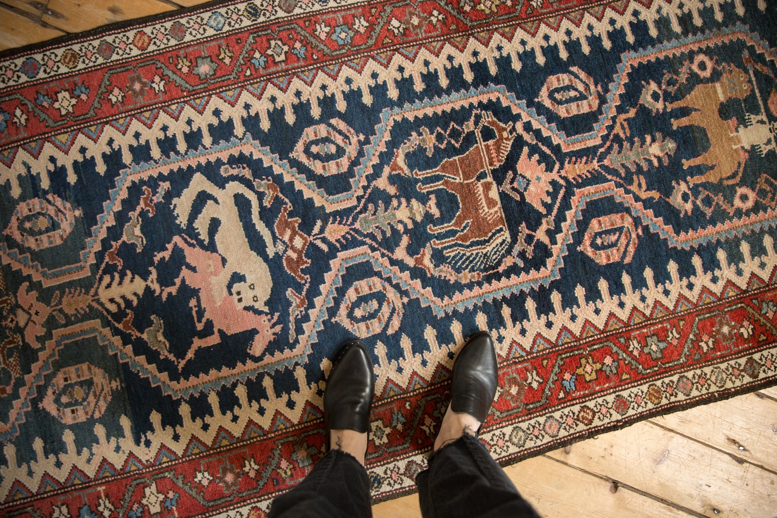 3.5x16 Antique Malayer Rug Runner - Image 2