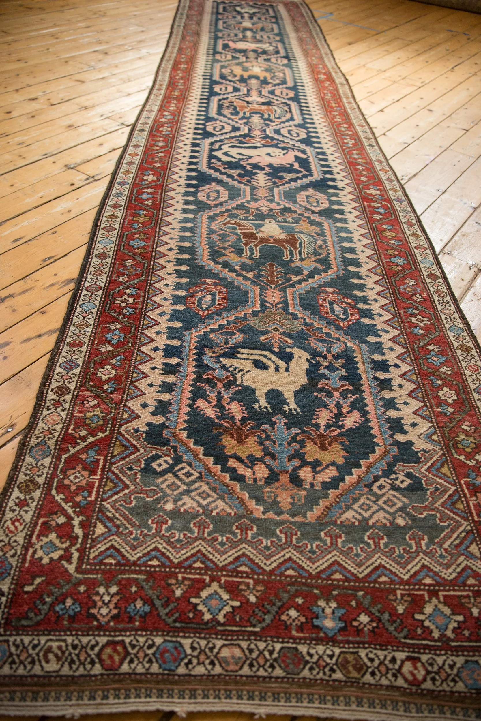3.5x16 Antique Malayer Rug Runner - Image 8