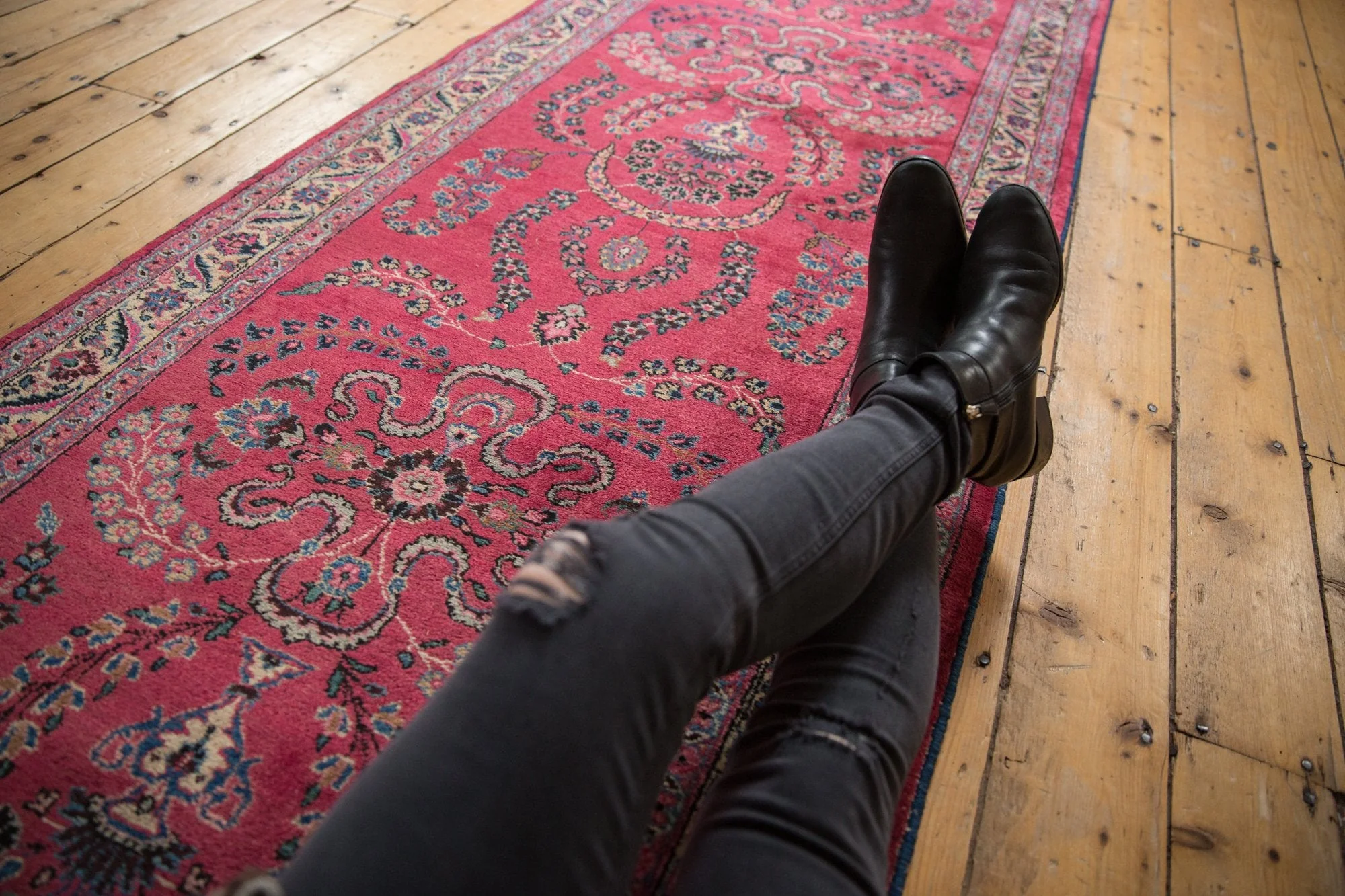 3.5x16 Vintage Meshed Rug Runner - Image 2