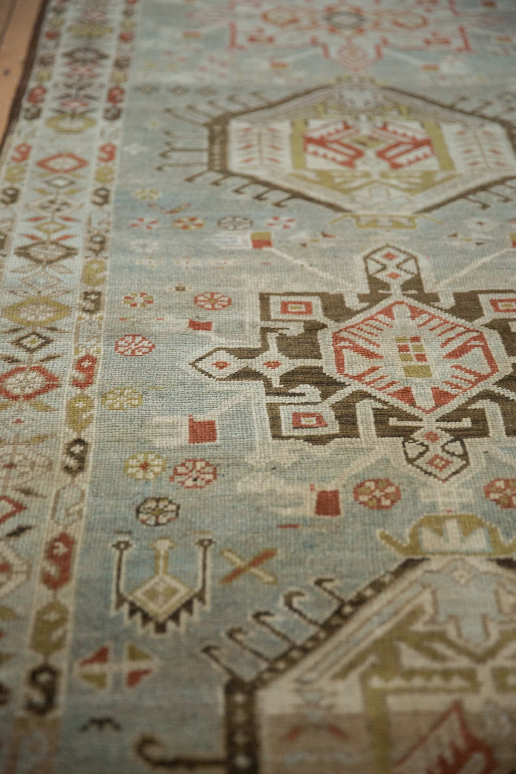 3.5x17 Vintage Distressed Karaja Rug Runner - Image 5