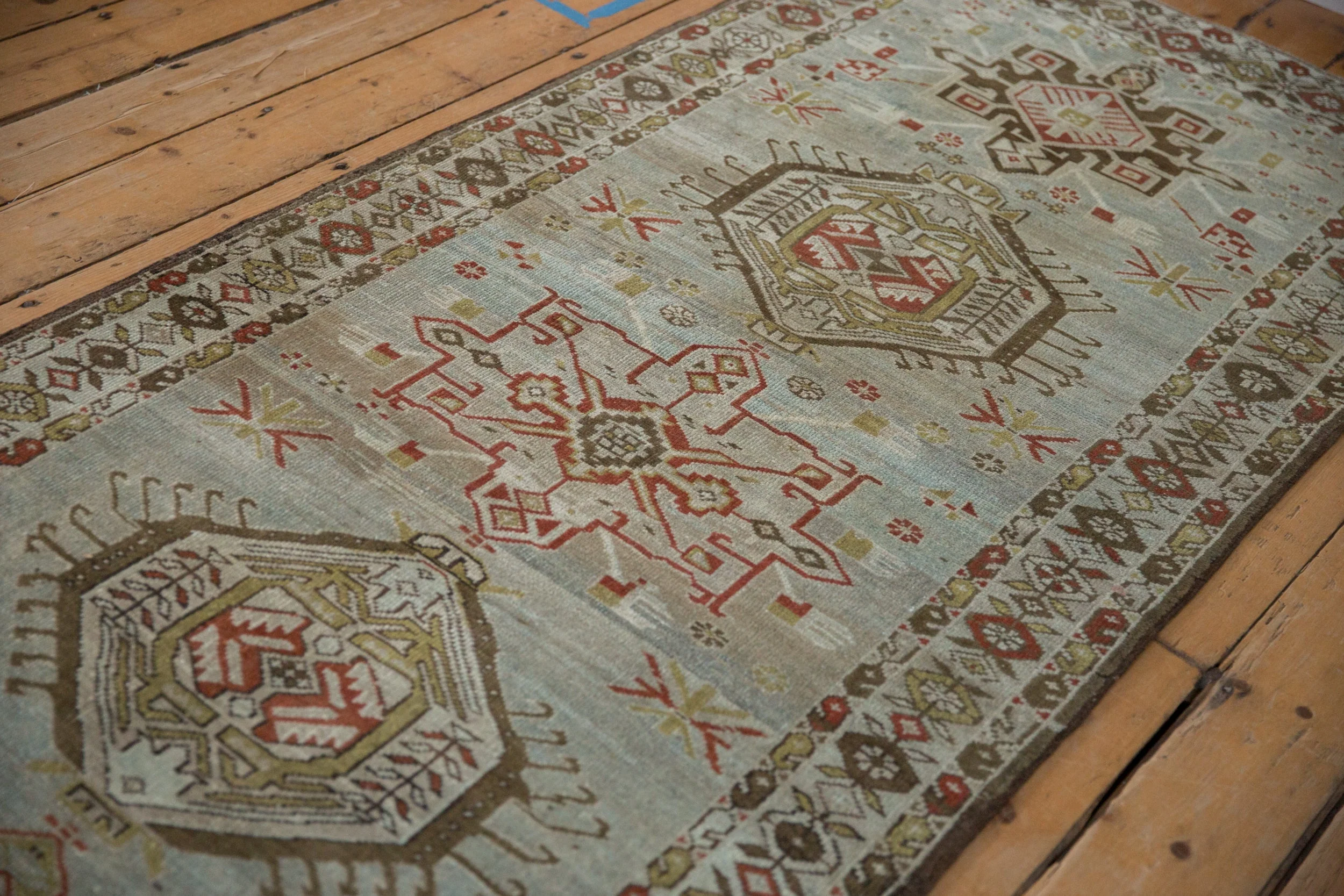 3.5x17 Vintage Distressed Karaja Rug Runner - Image 6