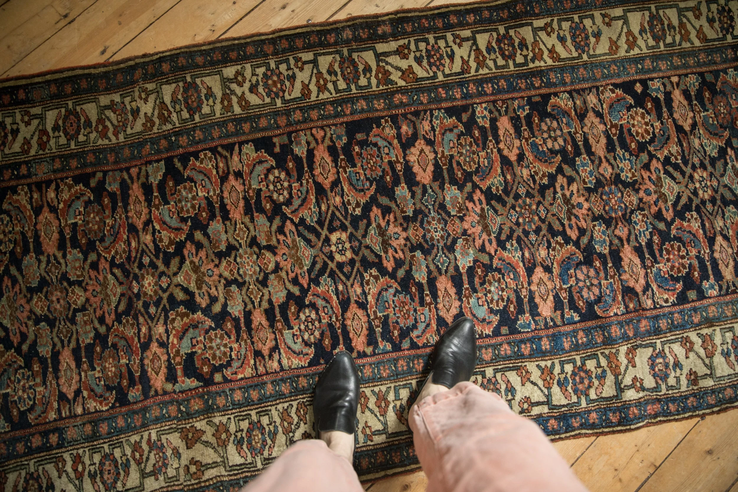 3.5x18 Antique Bijar Rug Runner - Image 2