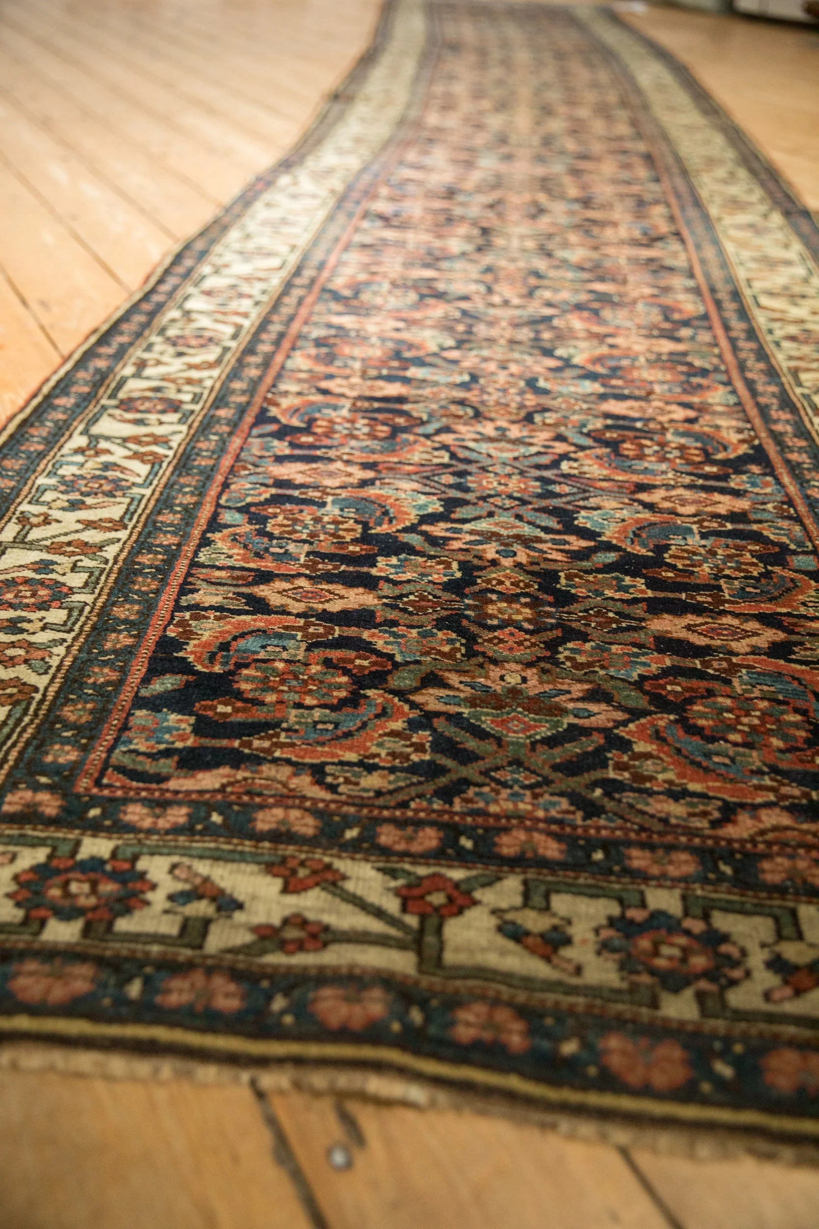 3.5x18 Antique Bijar Rug Runner - Image 4