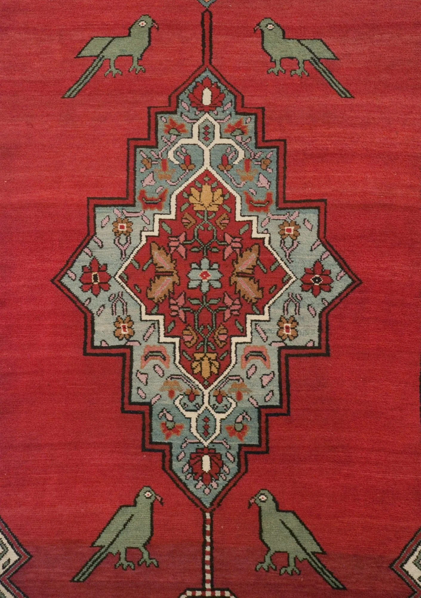 3.5x22 Antique Karabagh Rug Runner - Image 2