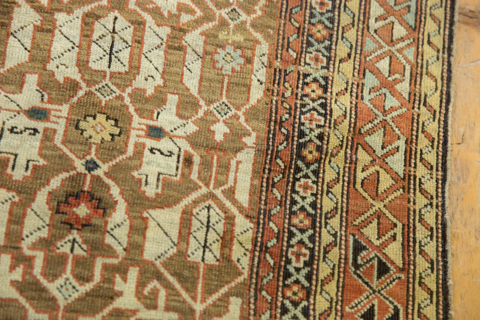 3.5x4.5 Antique Caucasian Rug - Image 10