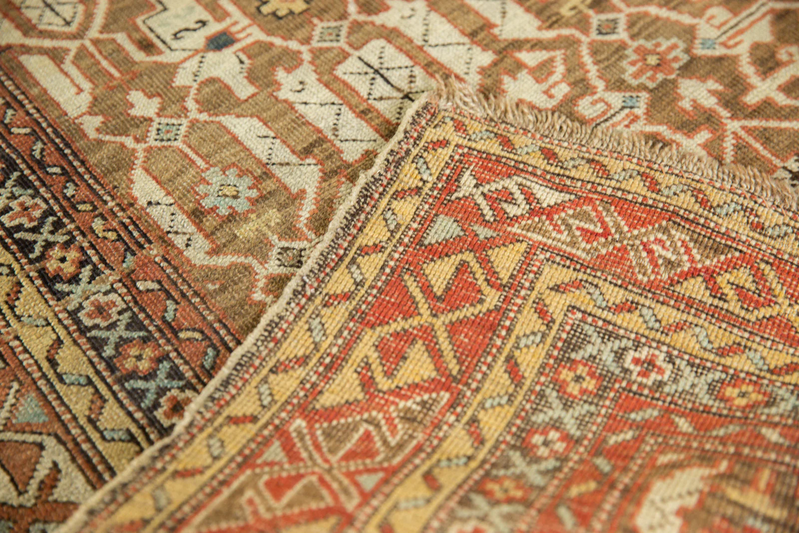 3.5x4.5 Antique Caucasian Rug - Image 14