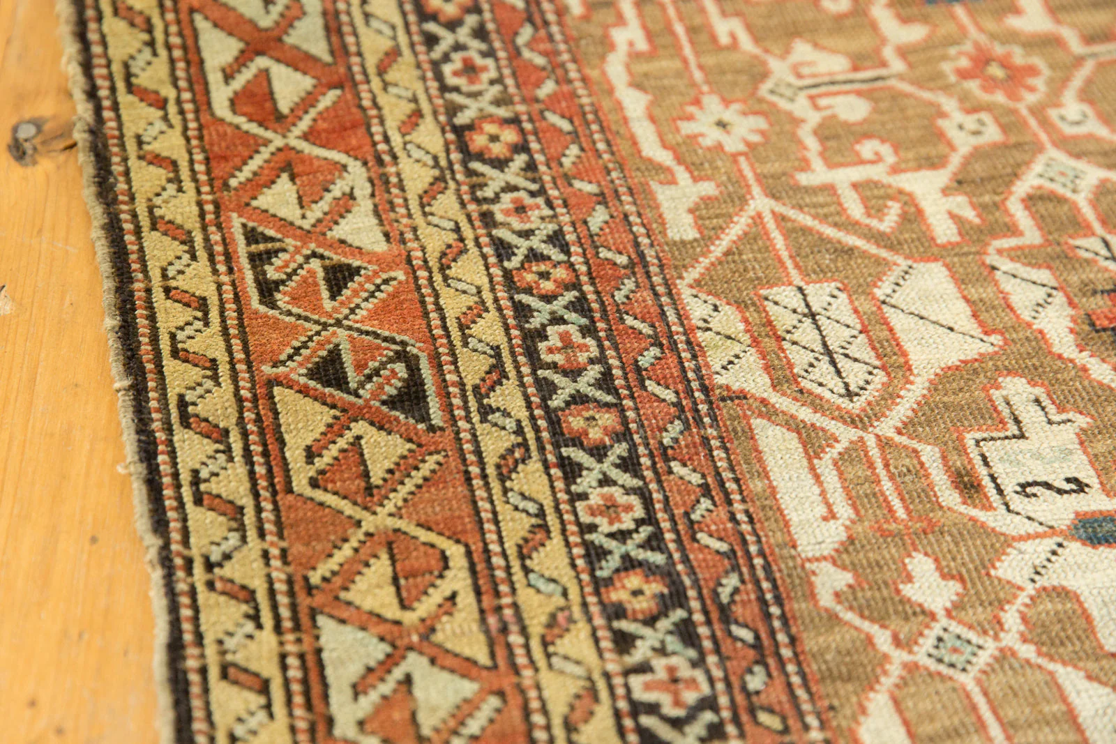 3.5x4.5 Antique Caucasian Rug - Image 15
