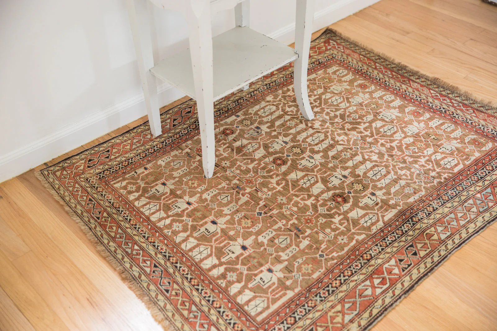 3.5x4.5 Antique Caucasian Rug - Image 17