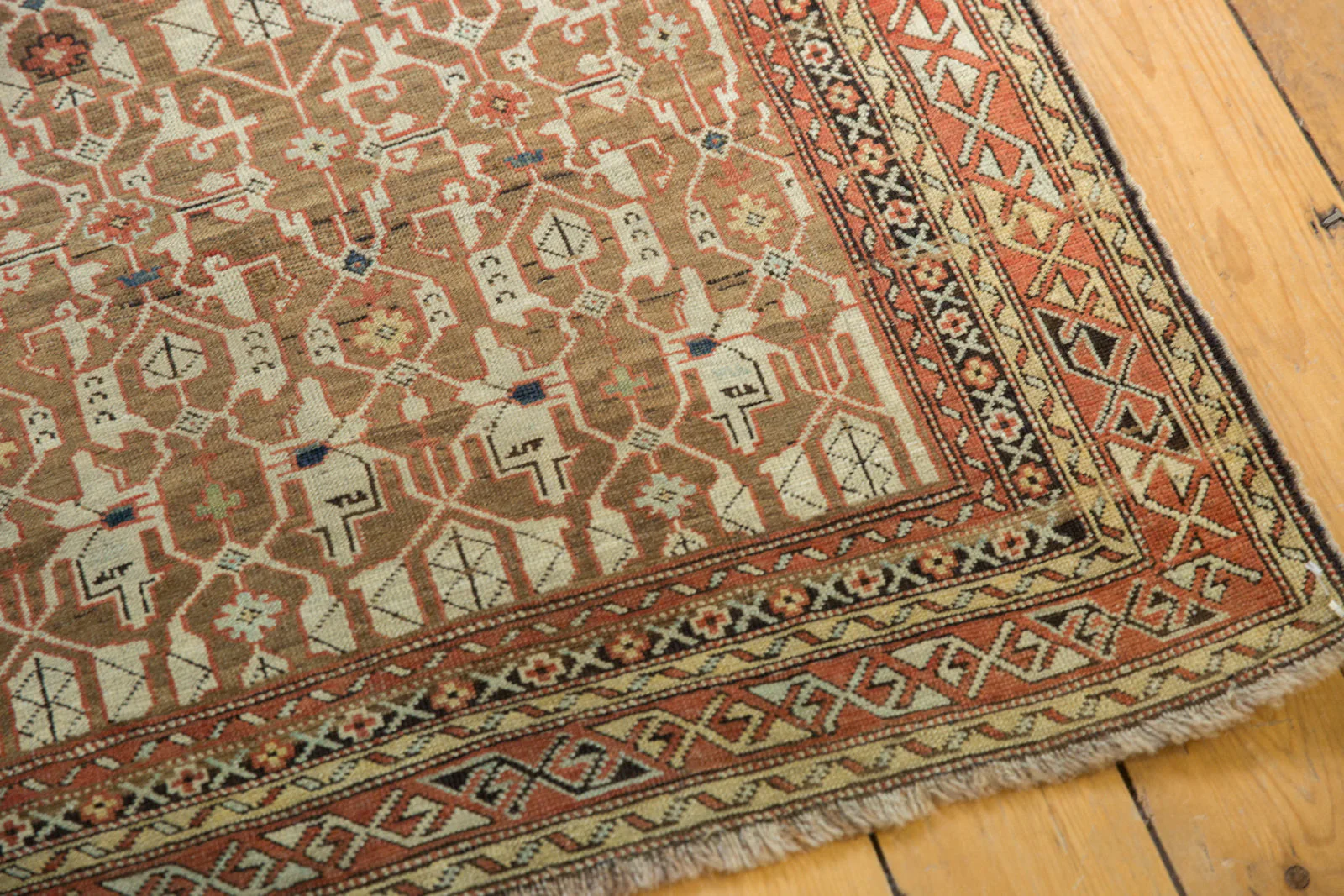 3.5x4.5 Antique Caucasian Rug - Image 7