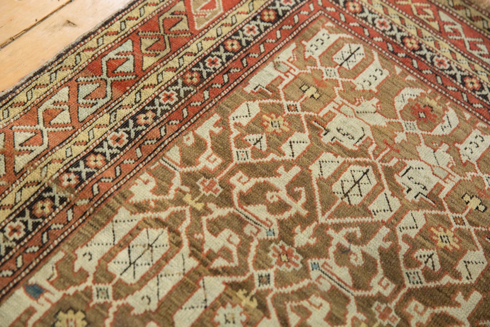 3.5x4.5 Antique Caucasian Rug - Image 9
