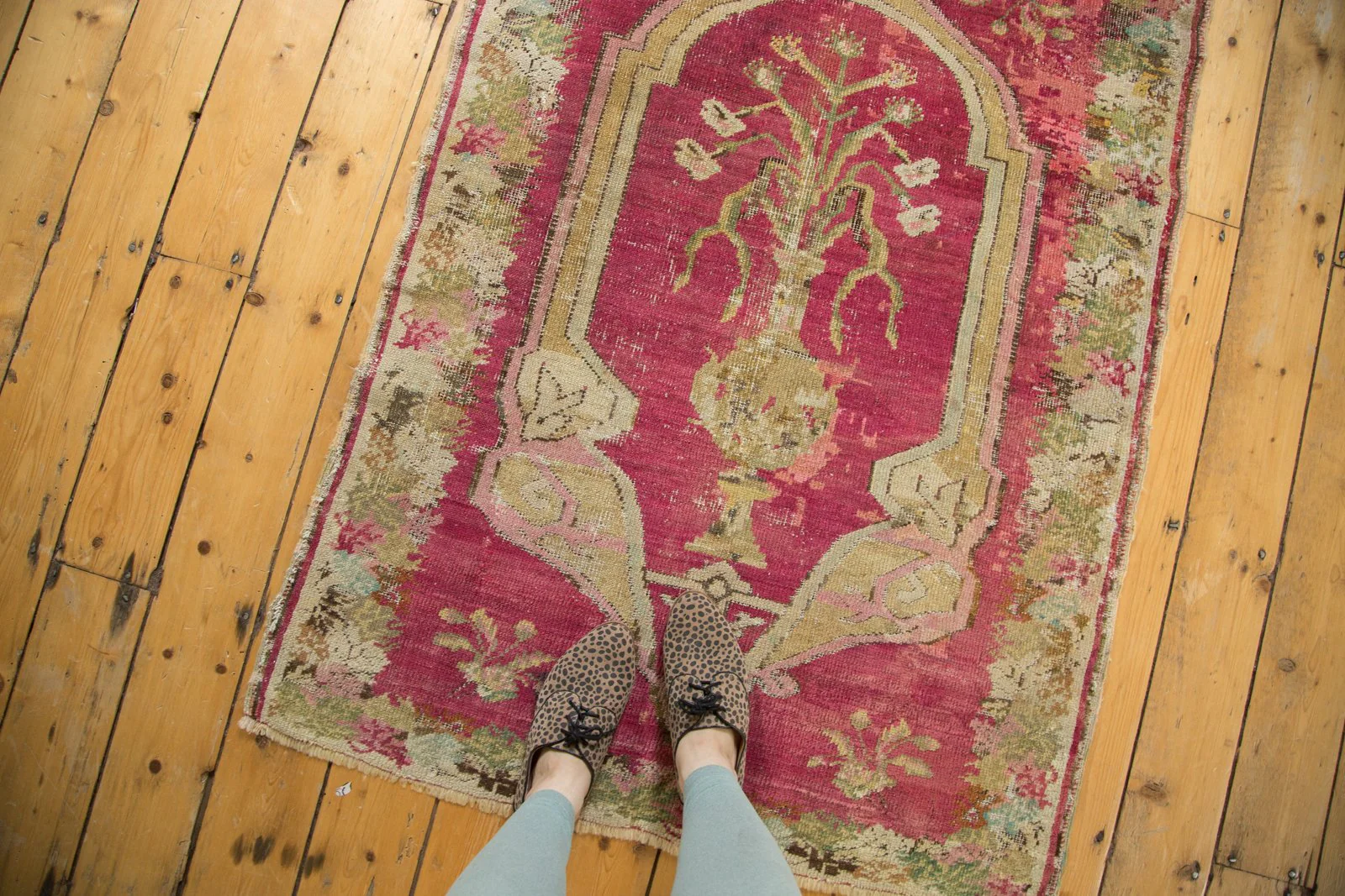 3.5x4.5 Antique Karabagh Square Rug - Image 2