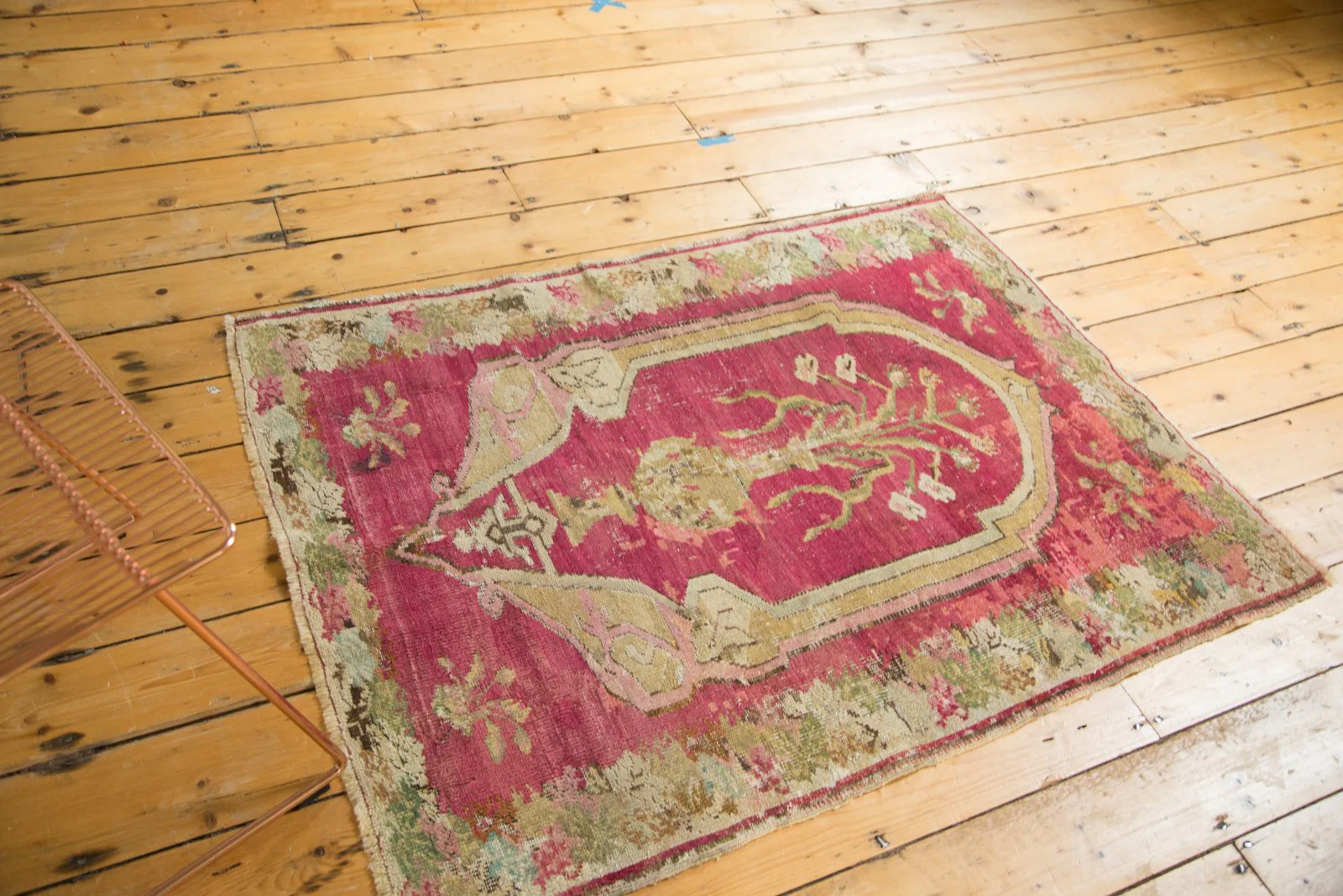 3.5x4.5 Antique Karabagh Square Rug - Image 5