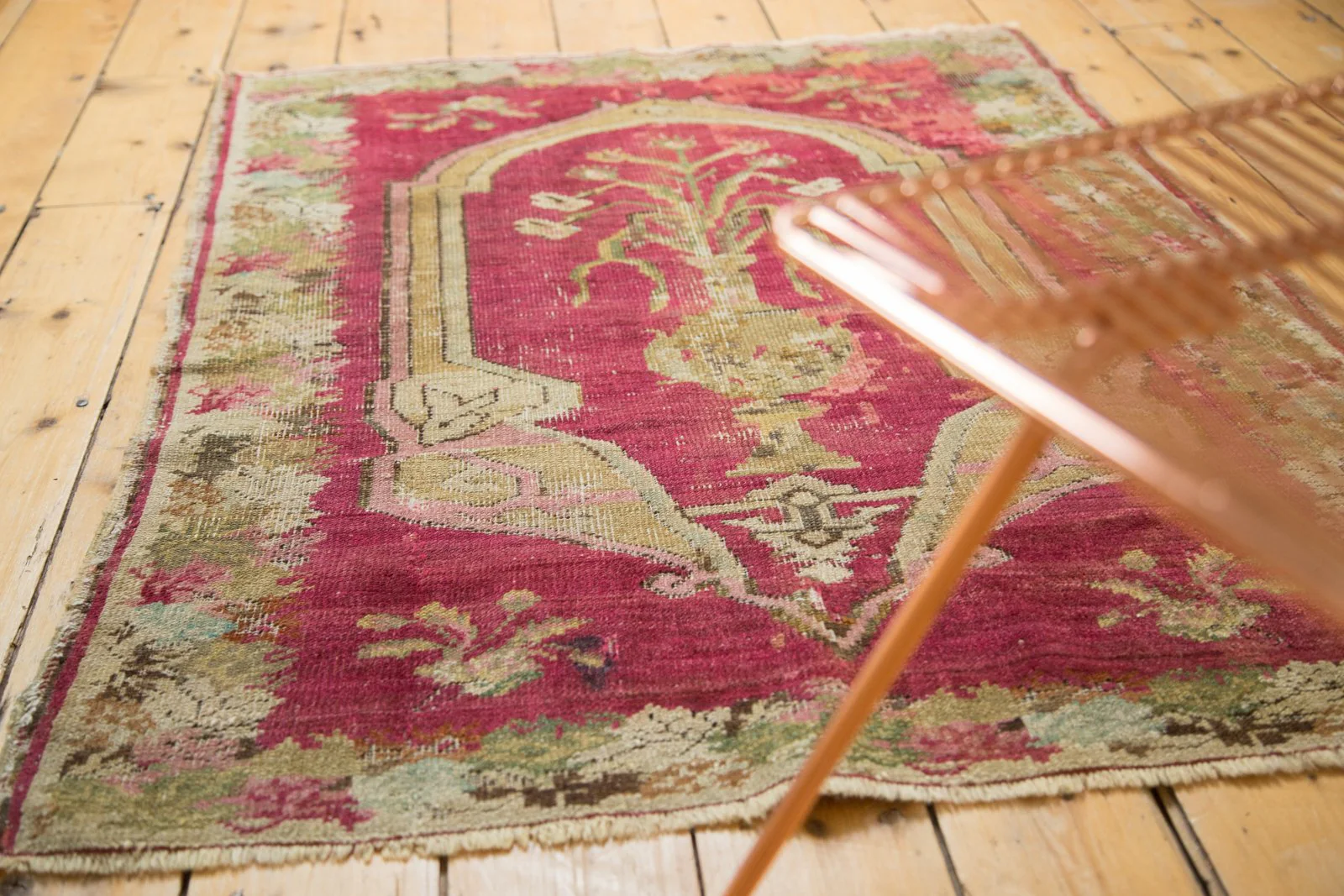 3.5x4.5 Antique Karabagh Square Rug - Image 6