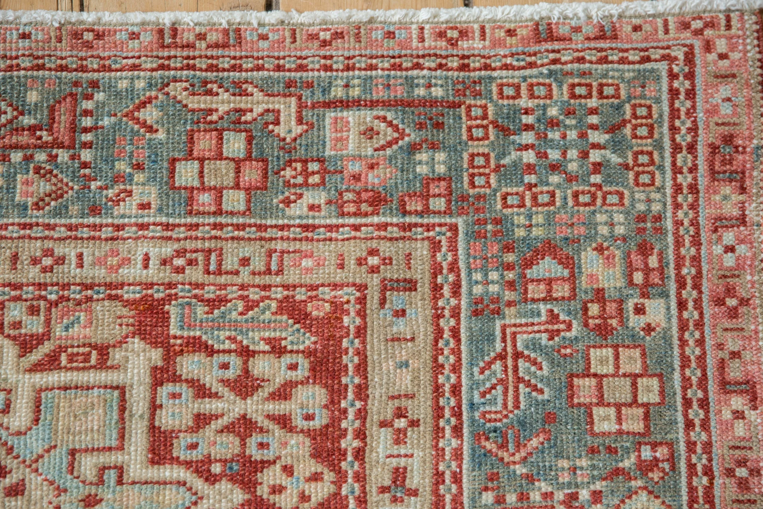 3.5x4.5 Vintage Distressed Karaja Square Rug - Image 3