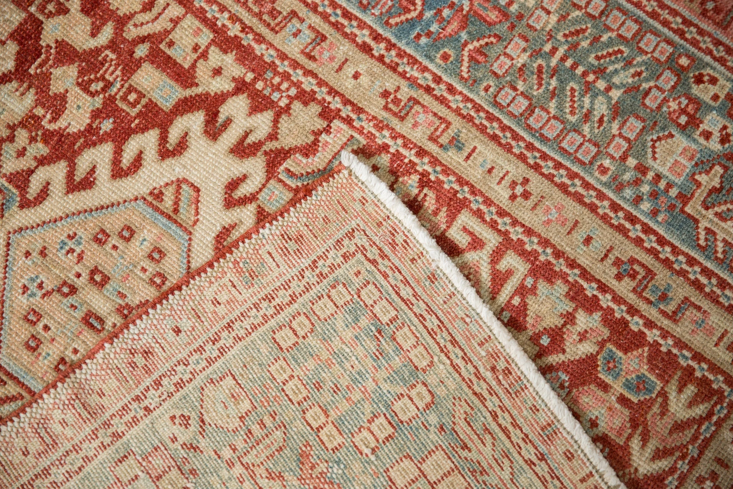 3.5x4.5 Vintage Distressed Karaja Square Rug - Image 9