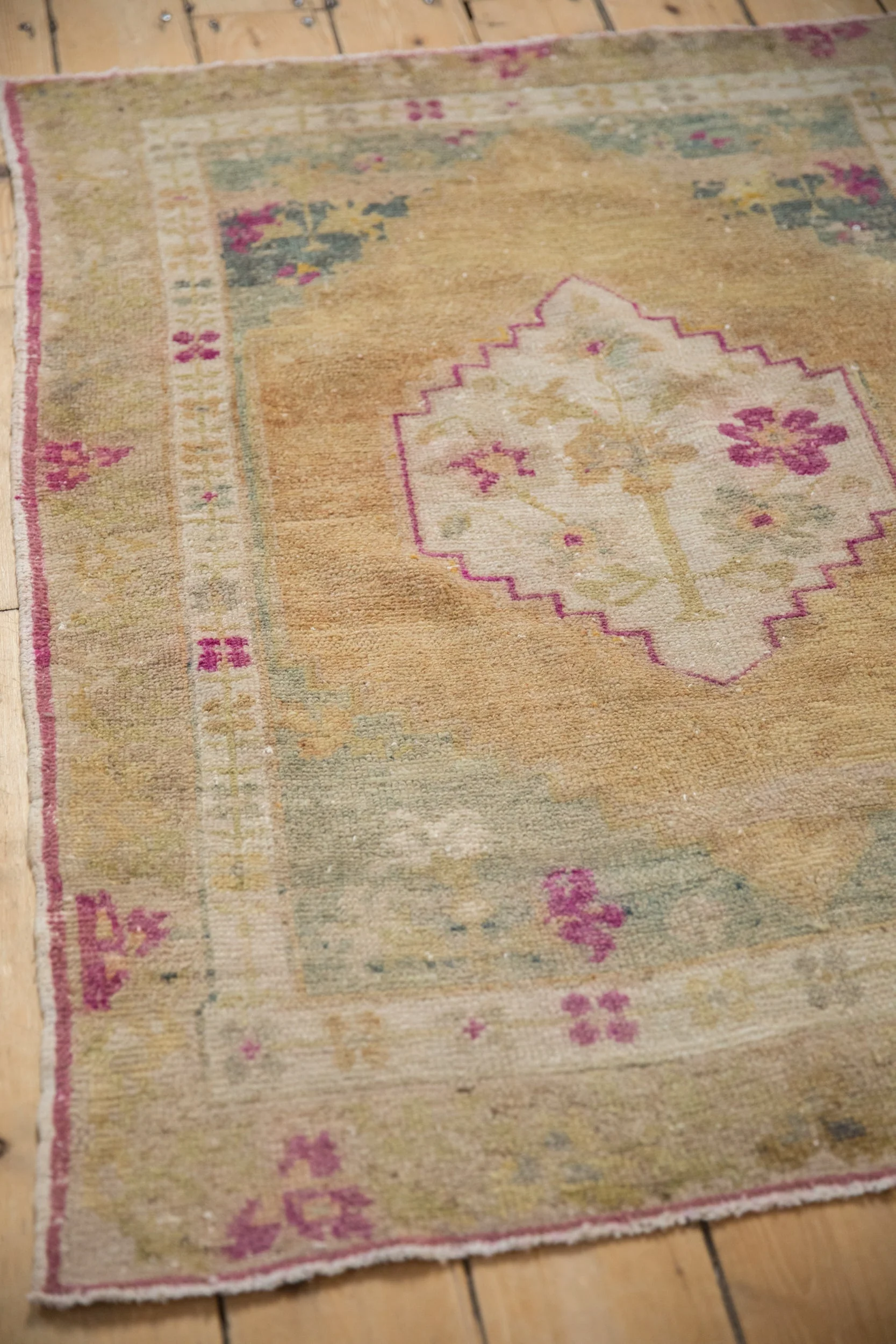3.5x4.5 Vintage Distressed Oushak Square Rug - Image 6