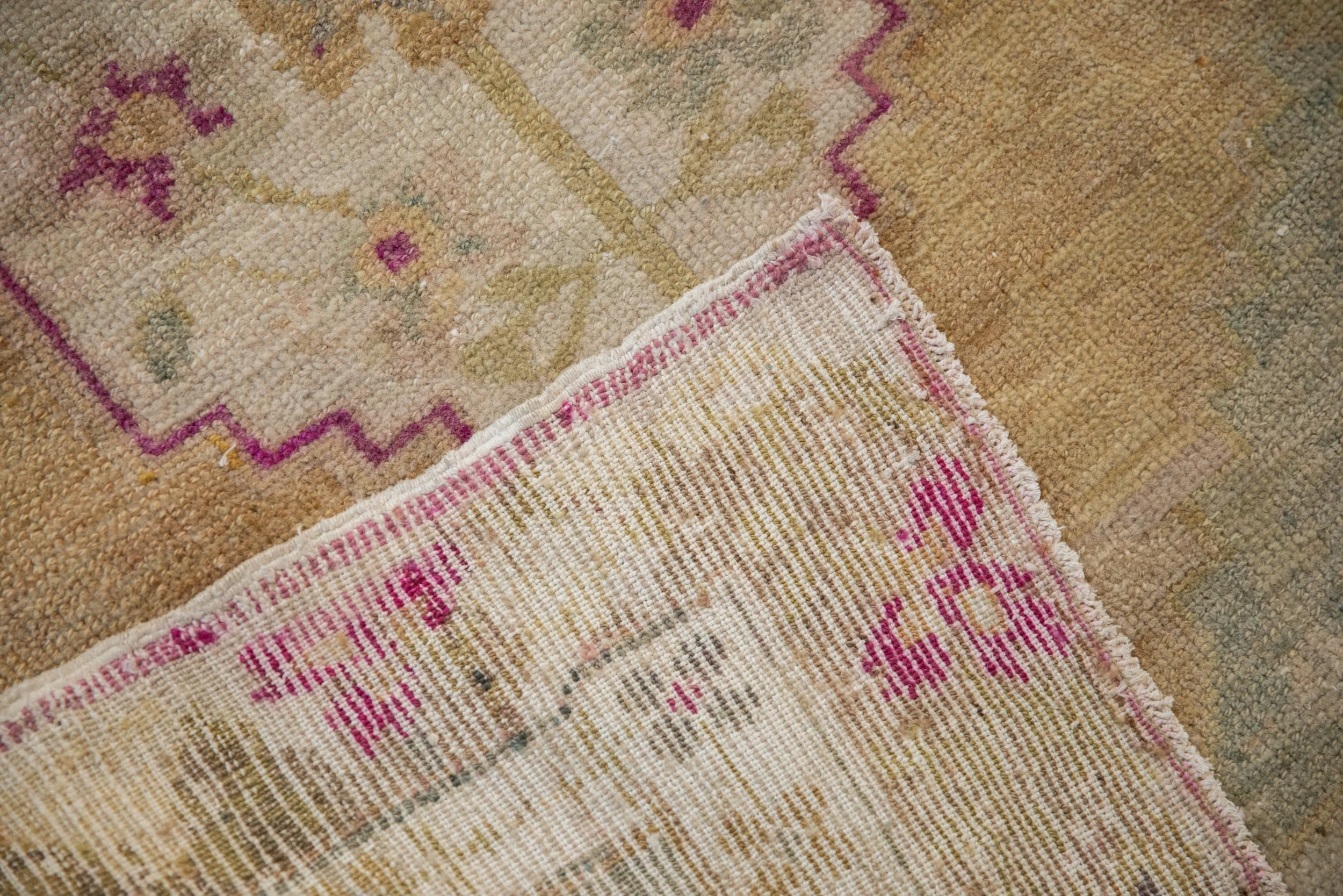 3.5x4.5 Vintage Distressed Oushak Square Rug - Image 8