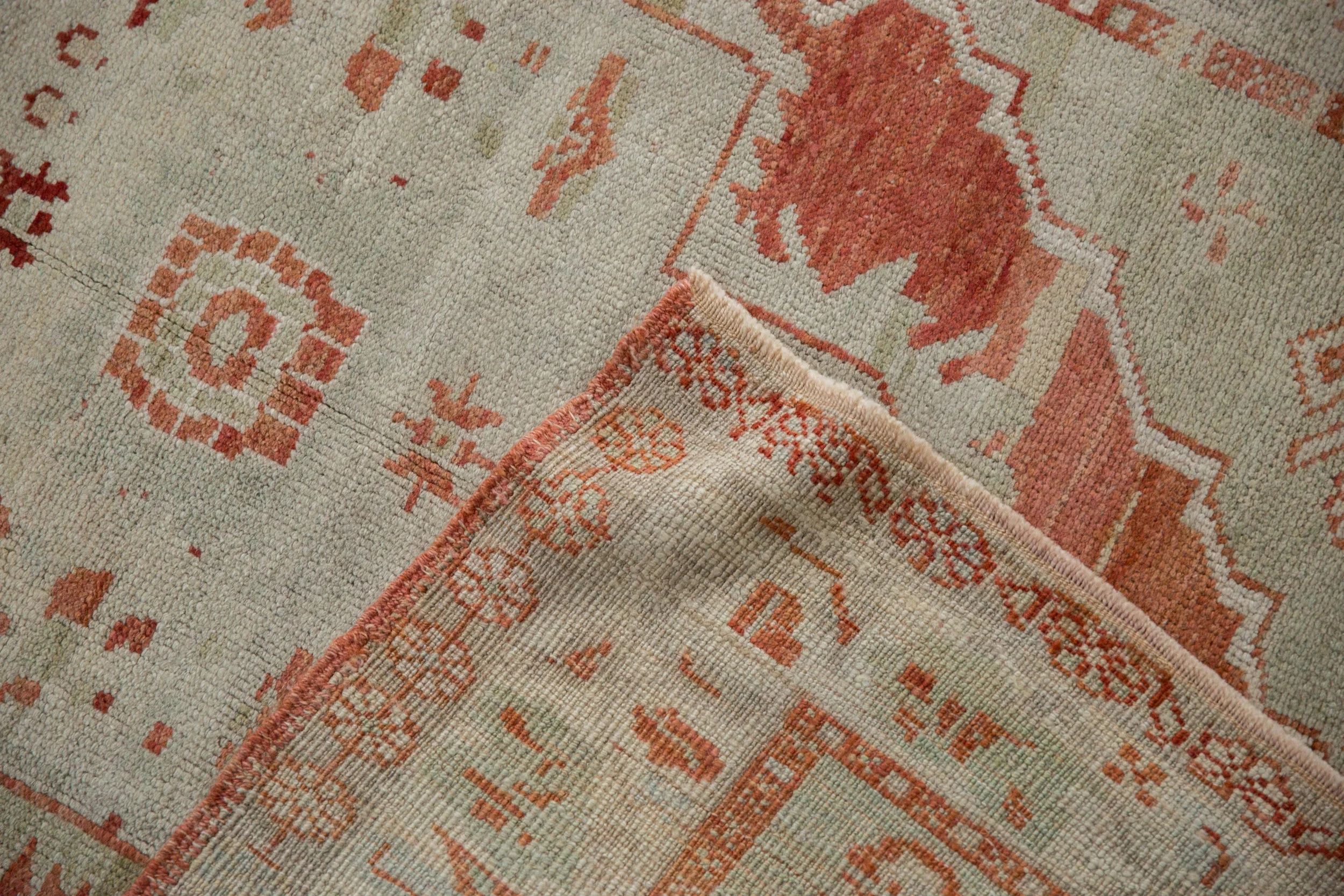 3.5x4.5 Vintage Distressed Oushak Square Rug - Image 11