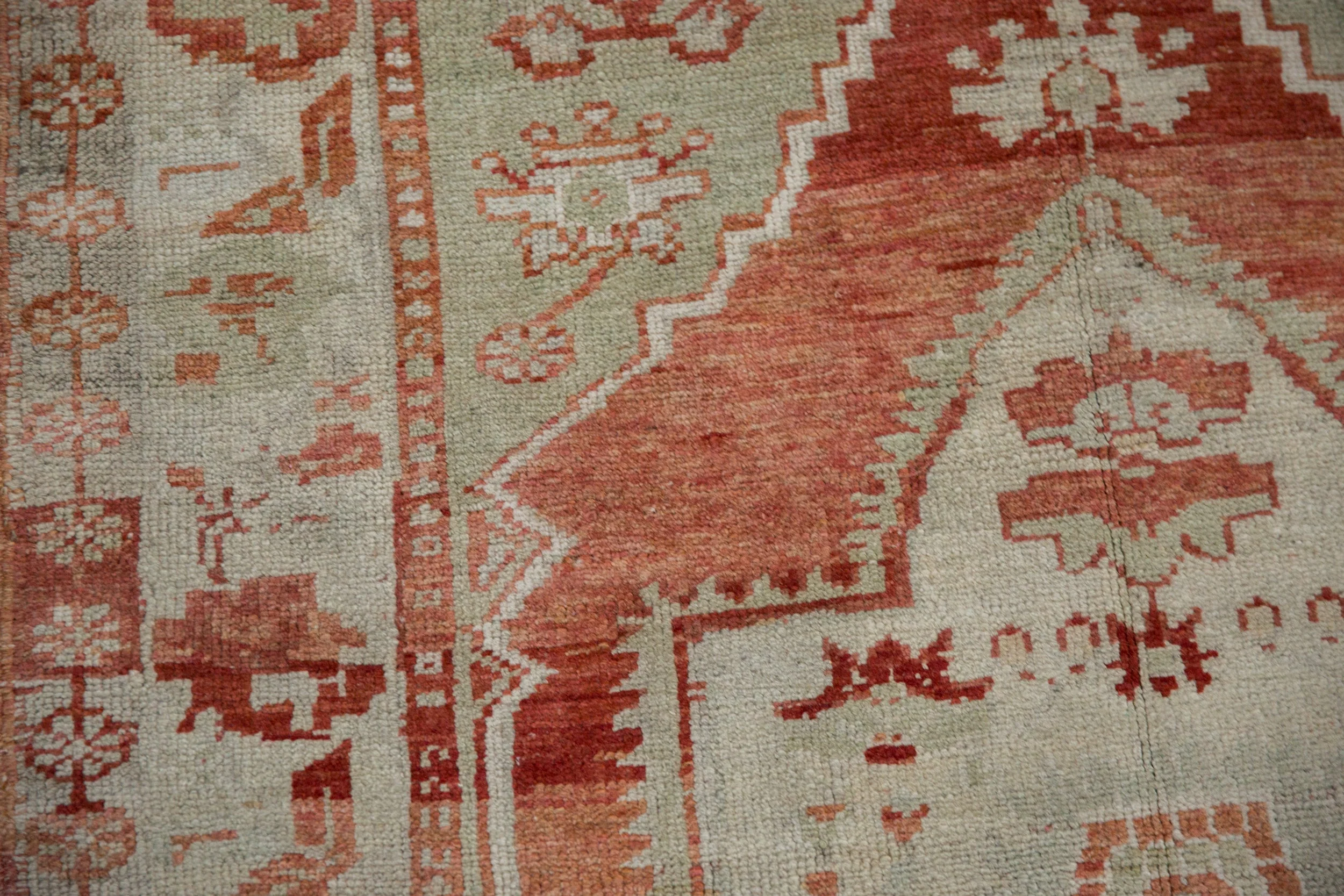 3.5x4.5 Vintage Distressed Oushak Square Rug - Image 12