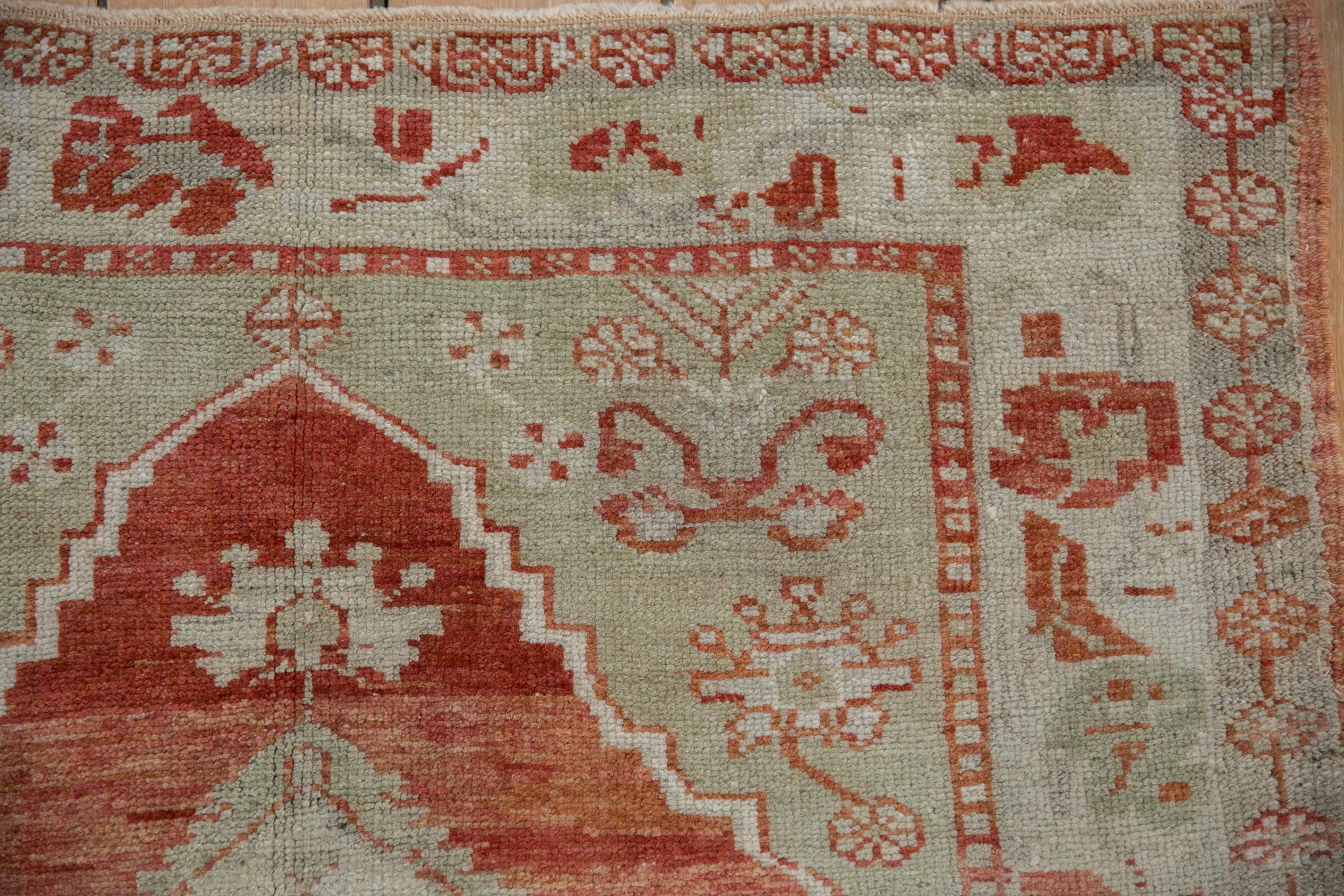 3.5x4.5 Vintage Distressed Oushak Square Rug - Image 3