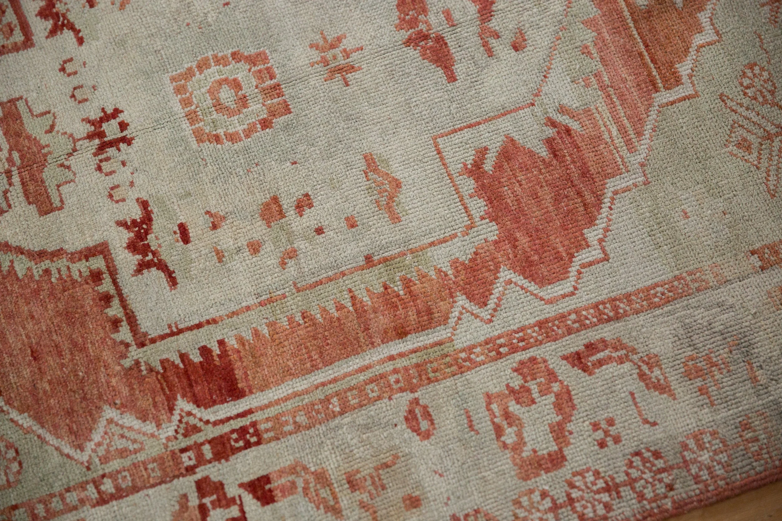 3.5x4.5 Vintage Distressed Oushak Square Rug - Image 7