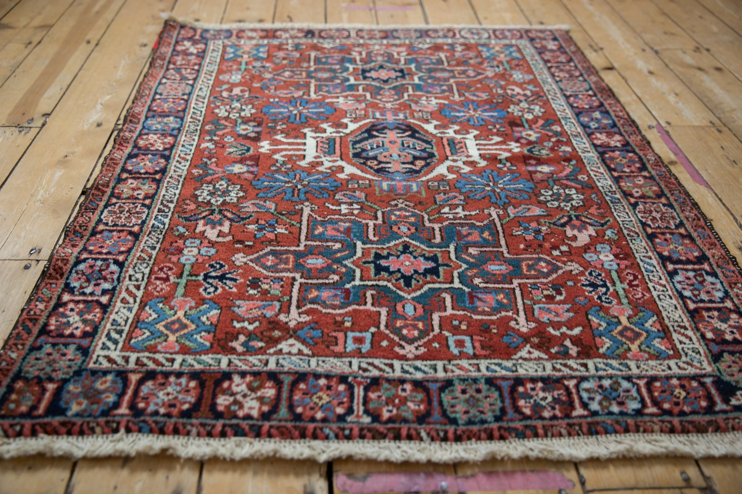 3.5x4.5 Vintage Karaja Square Rug - Image 5