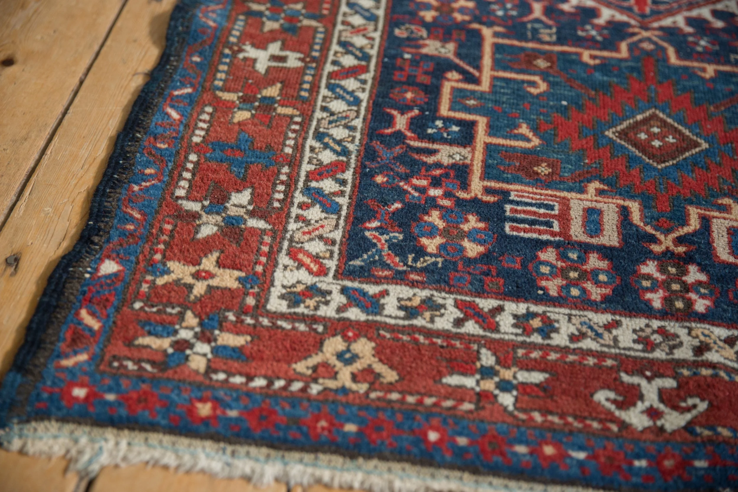 3.5x4.5 Vintage Karaja Square Rug - Image 4