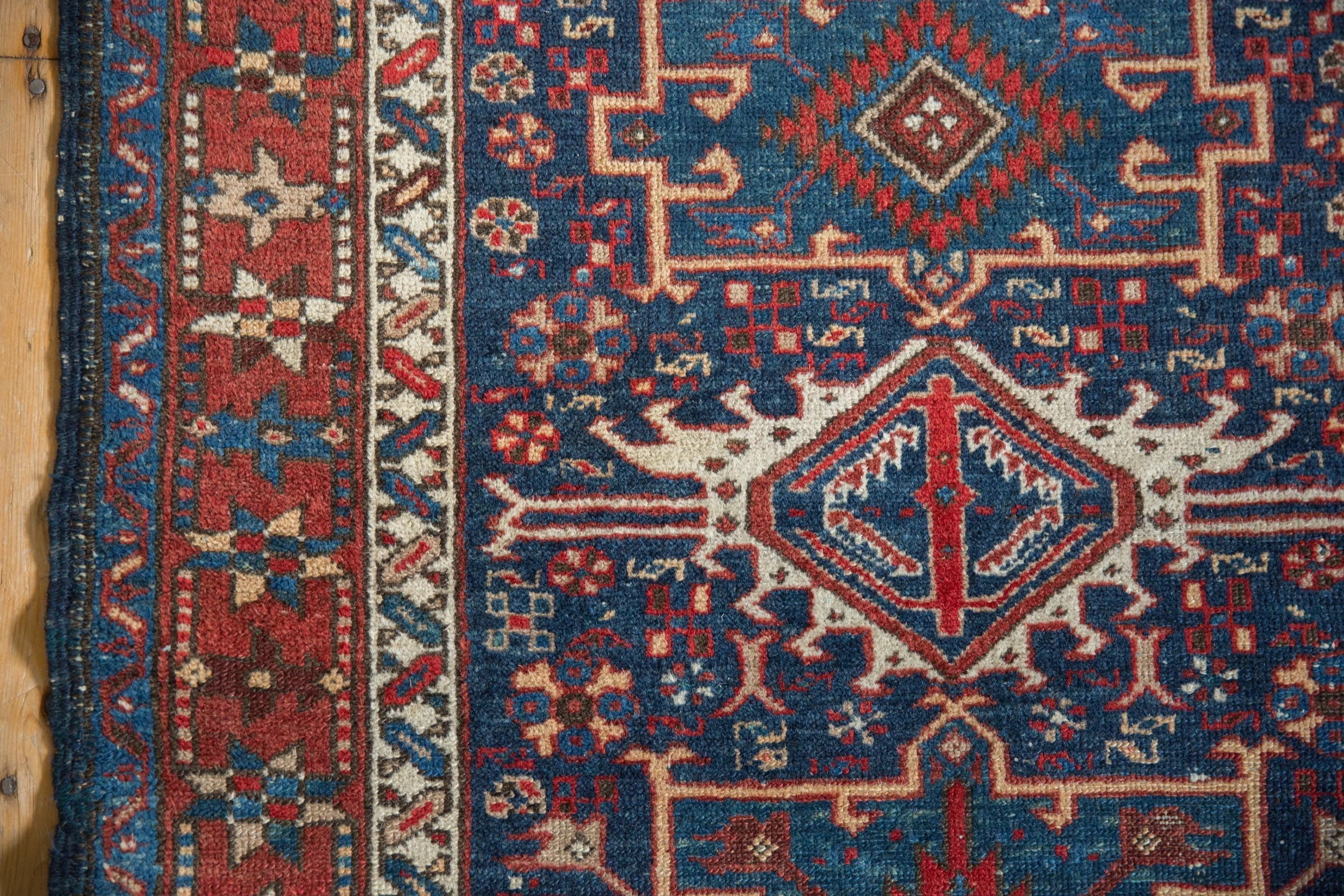 3.5x4.5 Vintage Karaja Square Rug - Image 5