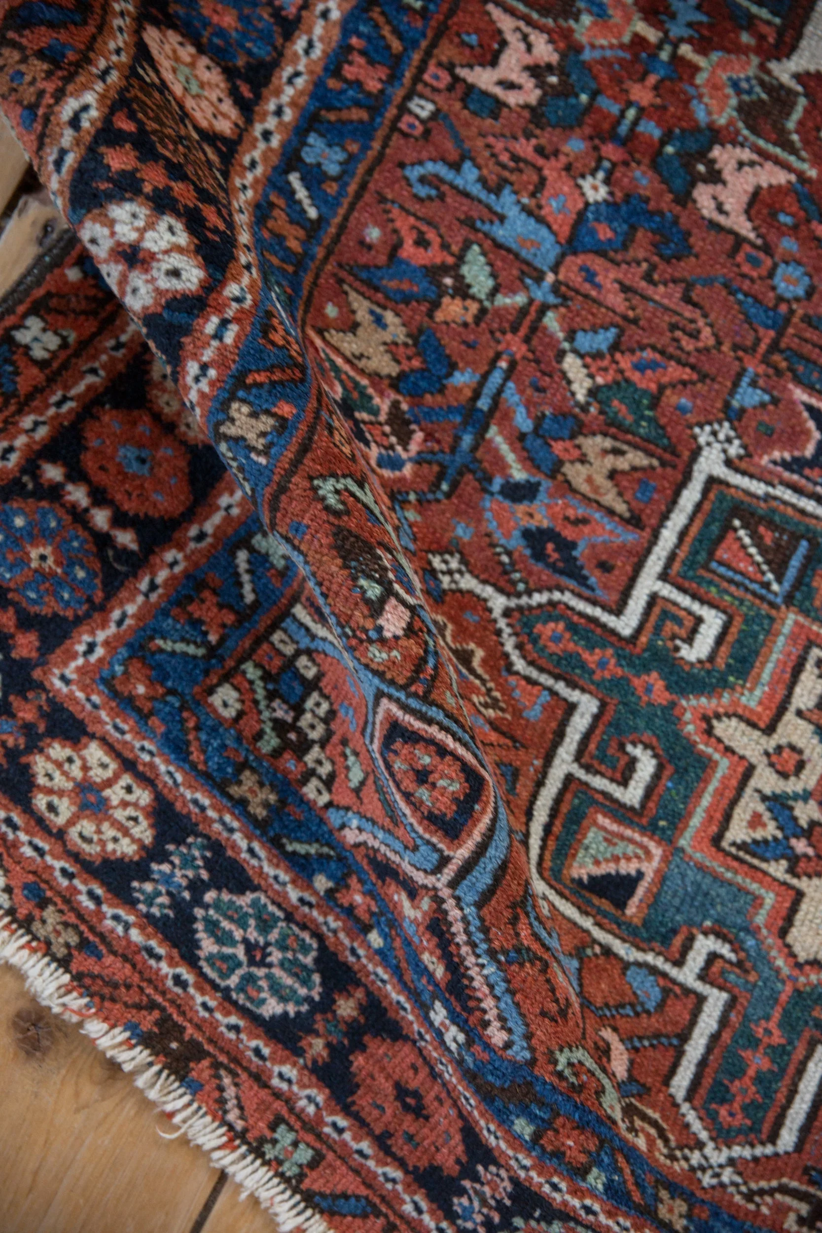 3.5x4.5 Vintage Karaja Square Rug - Image 7