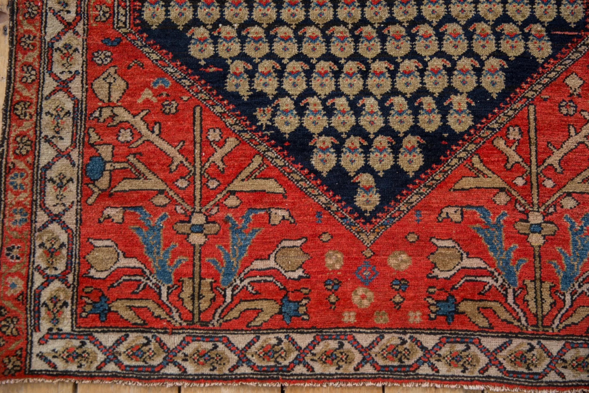 3.5x4.5 Vintage Malayer Square Rug - Image 4