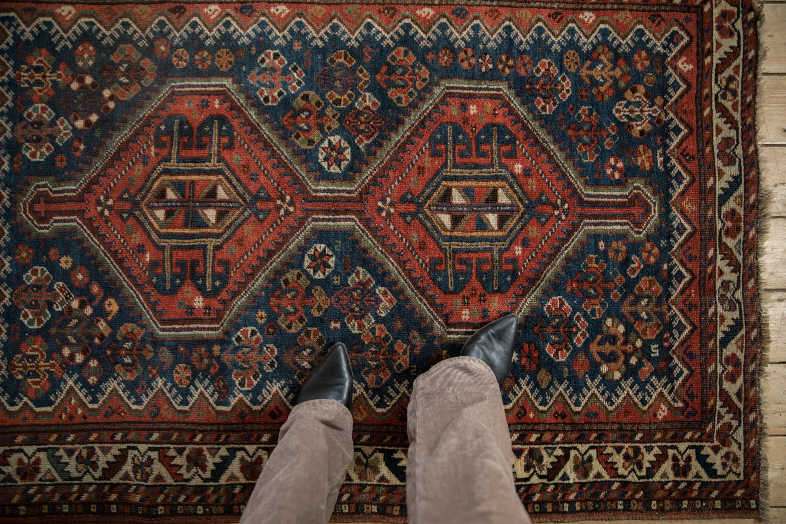 3.5x5.5 Antique Afshar Rug - Image 2